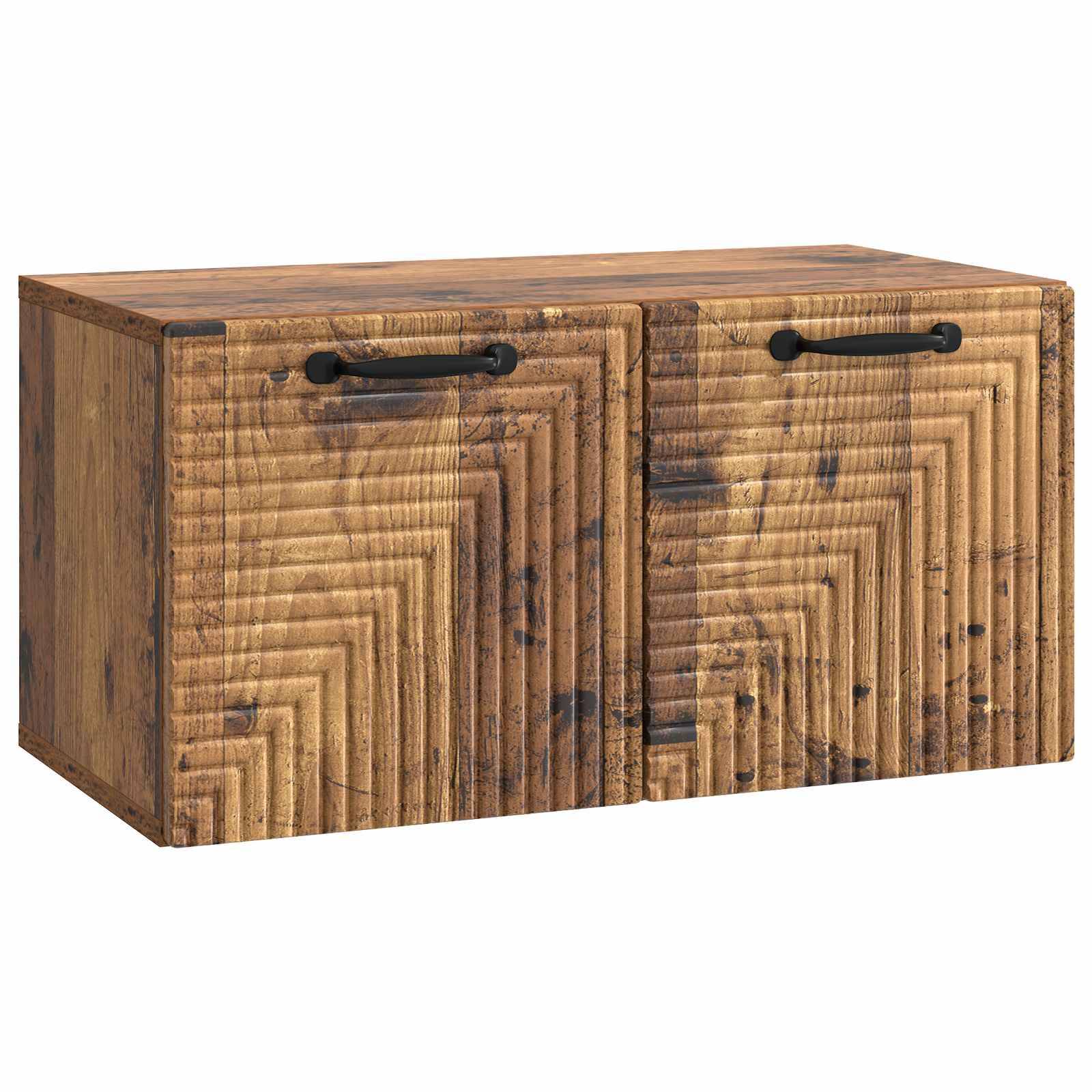 vidaXL Wandmontierter TV-Schrank Altholz 59,5 x 31 x 30 cm