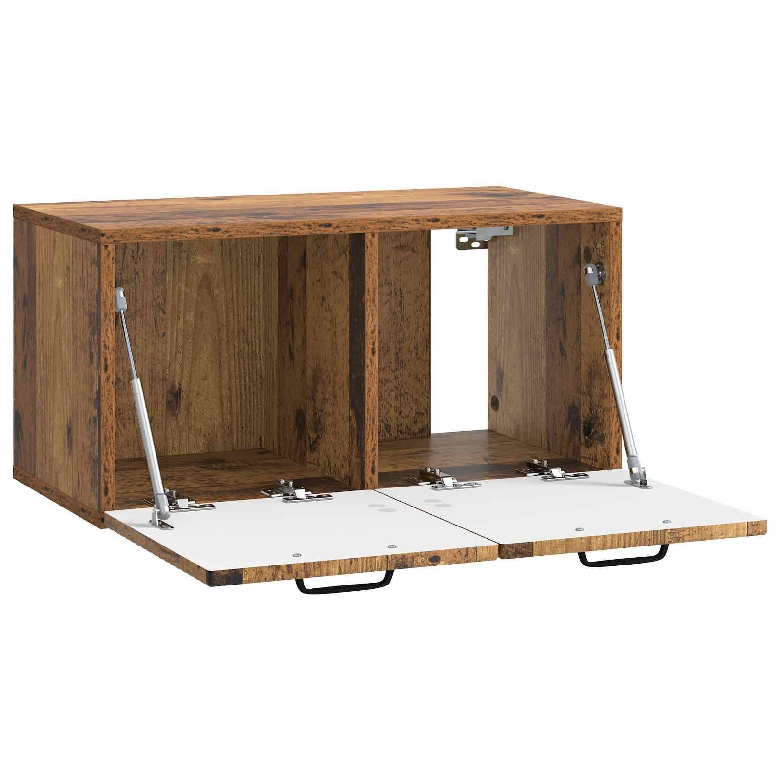 vidaXL Wandmontierter TV-Schrank Altholz 59,5 x 31 x 30 cm