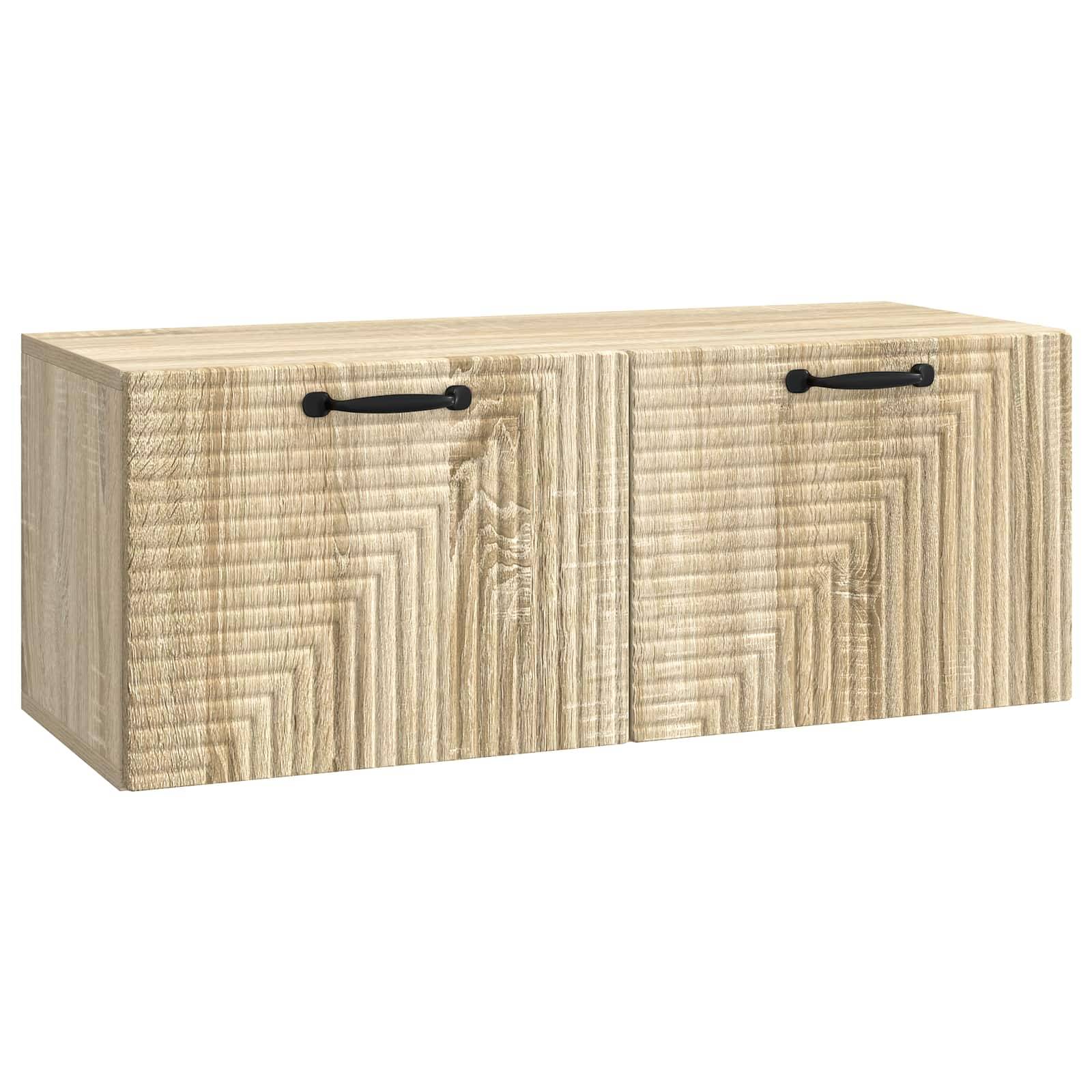 vidaXL Wandmontierter TV-Schrank Sonoma-Eiche 78,5 x 31 x 30 cm