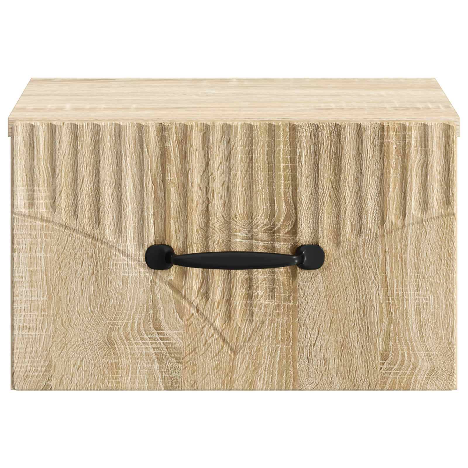 vidaXL Wandmontierter Nachttisch Sonoma-Eiche 34,5 x 33 x 20 cm