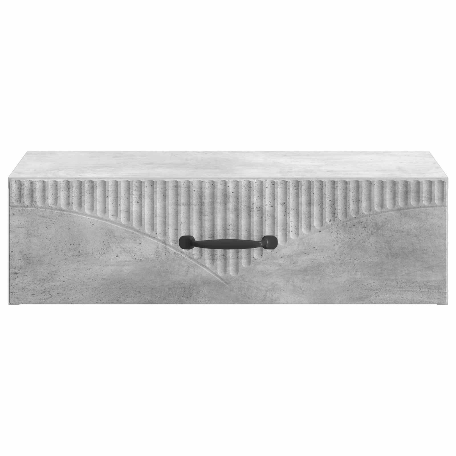 vidaXL Wandmontierter Beistelltisch Betongrau 59 x 34,5 x 17 cm