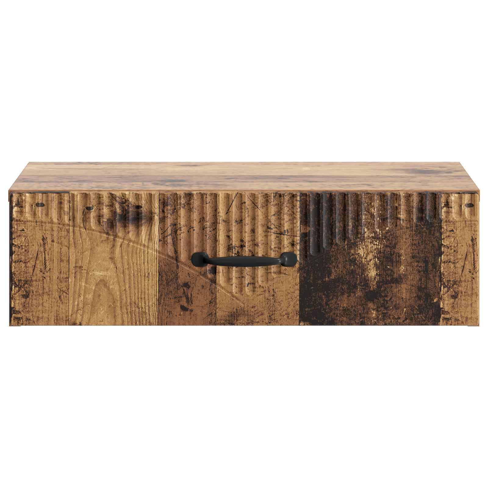 vidaXL Wandmontierter Beistelltisch Altholz 59 x 34,5 x 17 cm