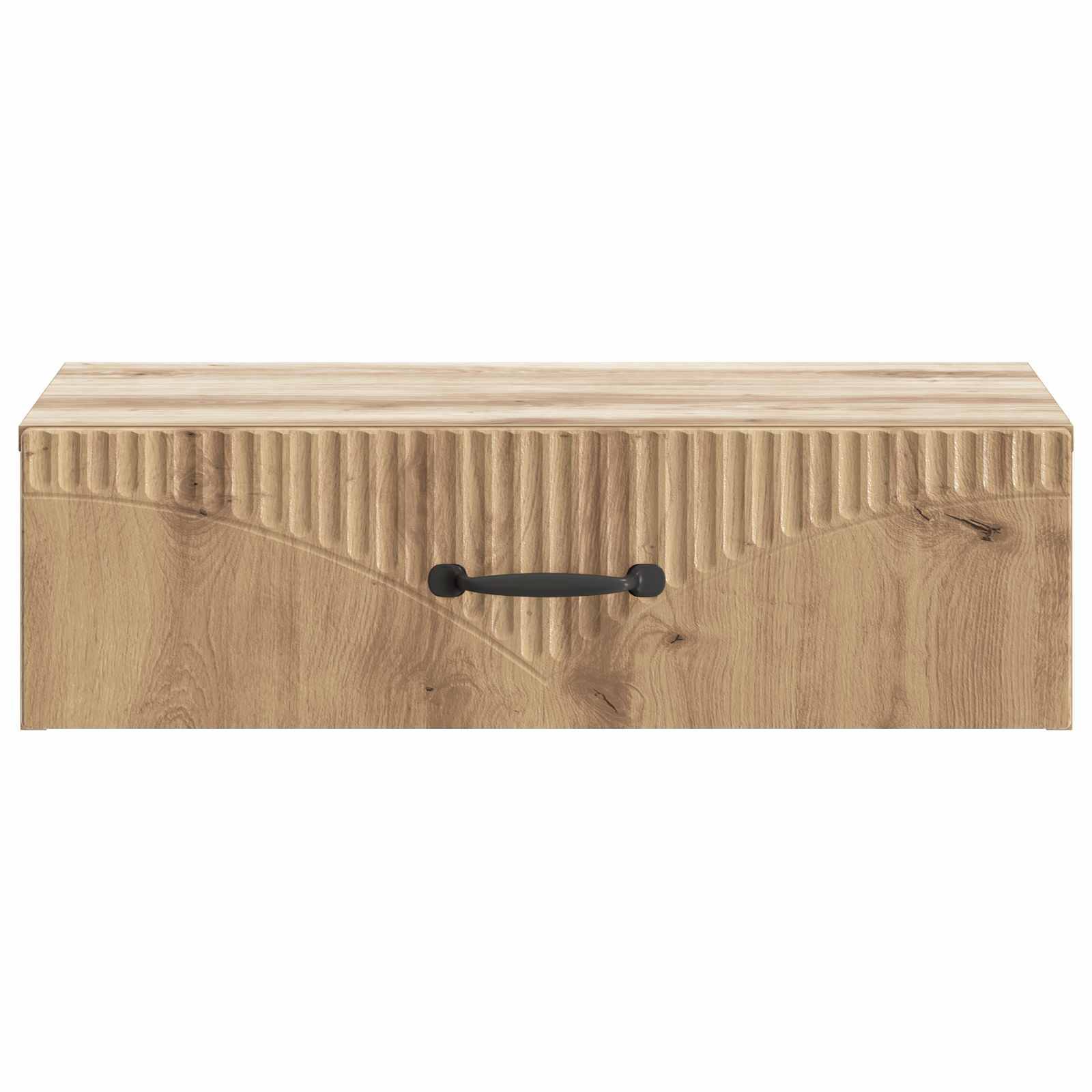 vidaXL Wandmontierter Beistelltisch Artisan-Eiche 59 x 34,5 x 17 cm