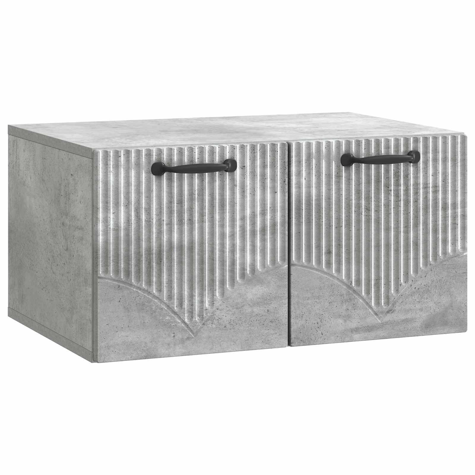 vidaXL Wandmontierter TV-Schrank Betongrau 59,5 x 41 x 30 cm