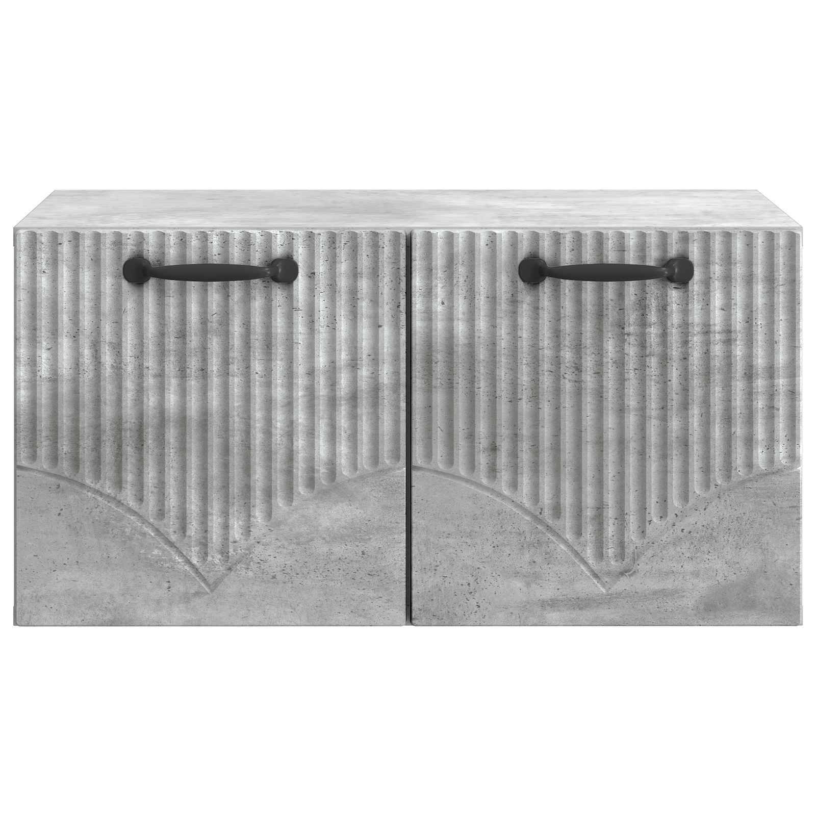 vidaXL Wandmontierter TV-Schrank Betongrau 59,5 x 41 x 30 cm