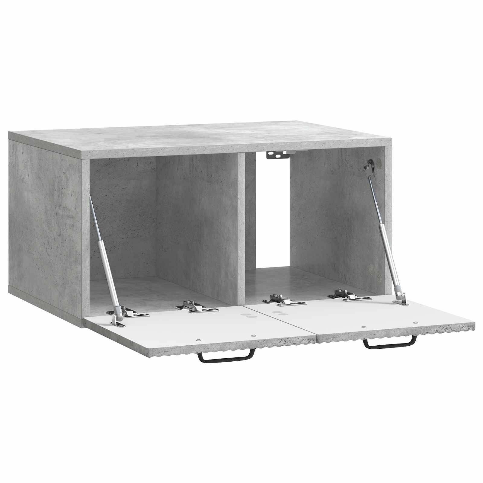 vidaXL Wandmontierter TV-Schrank Betongrau 59,5 x 41 x 30 cm