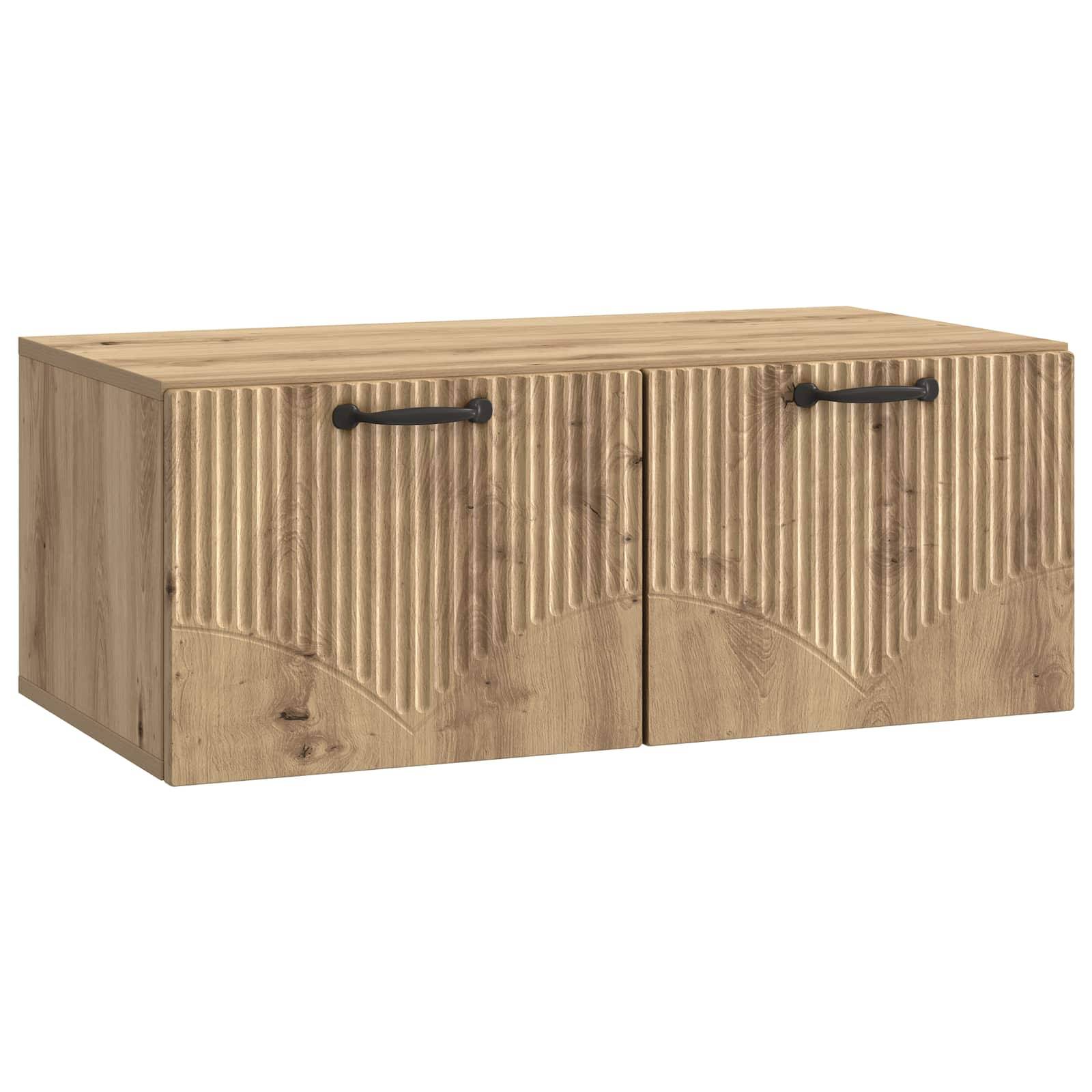 vidaXL Wandmontierter TV-Schrank Artisan-Eiche 78,5 x 41 x 30 cm