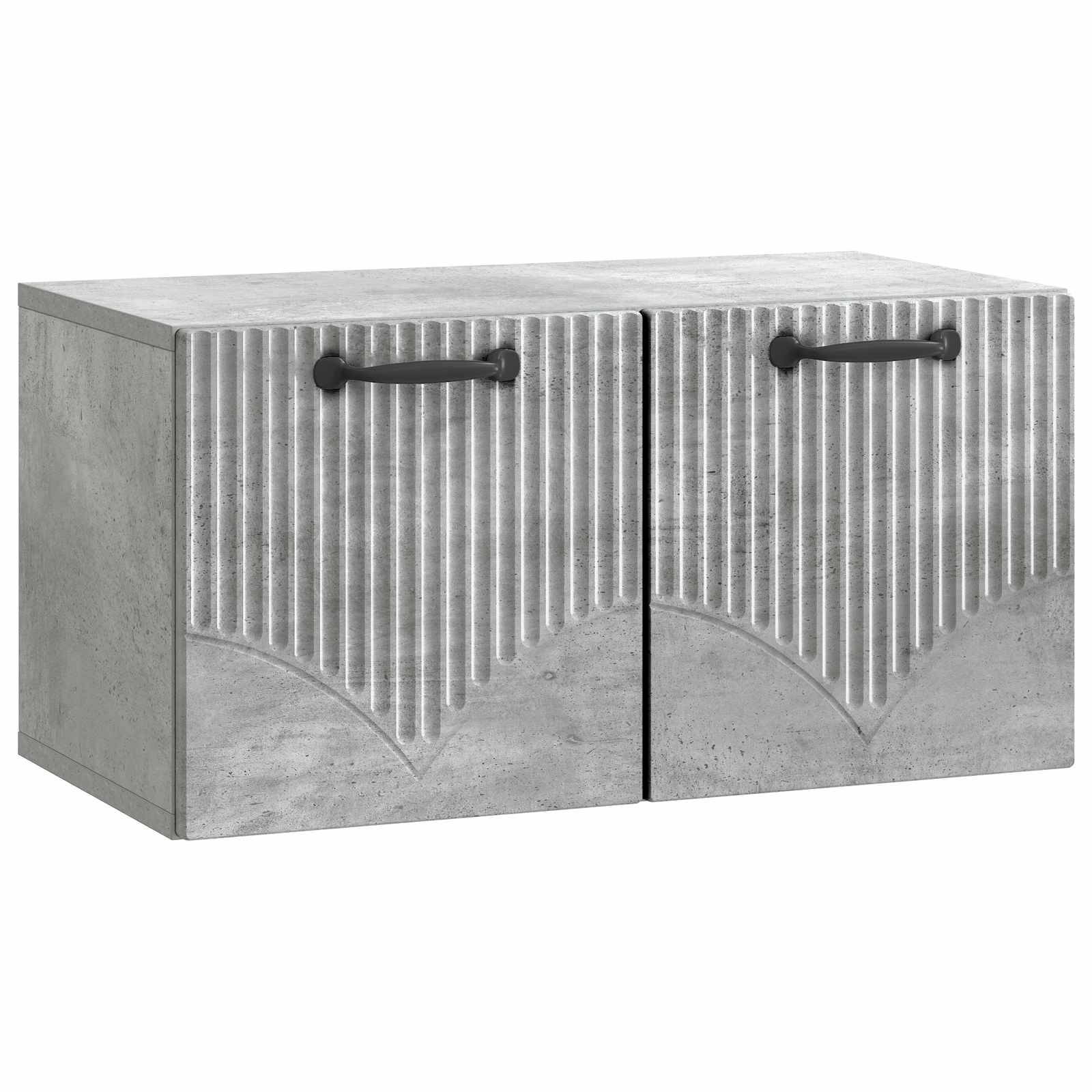 vidaXL Wandmontierter TV-Schrank Betongrau 59,5 x 31 x 30 cm