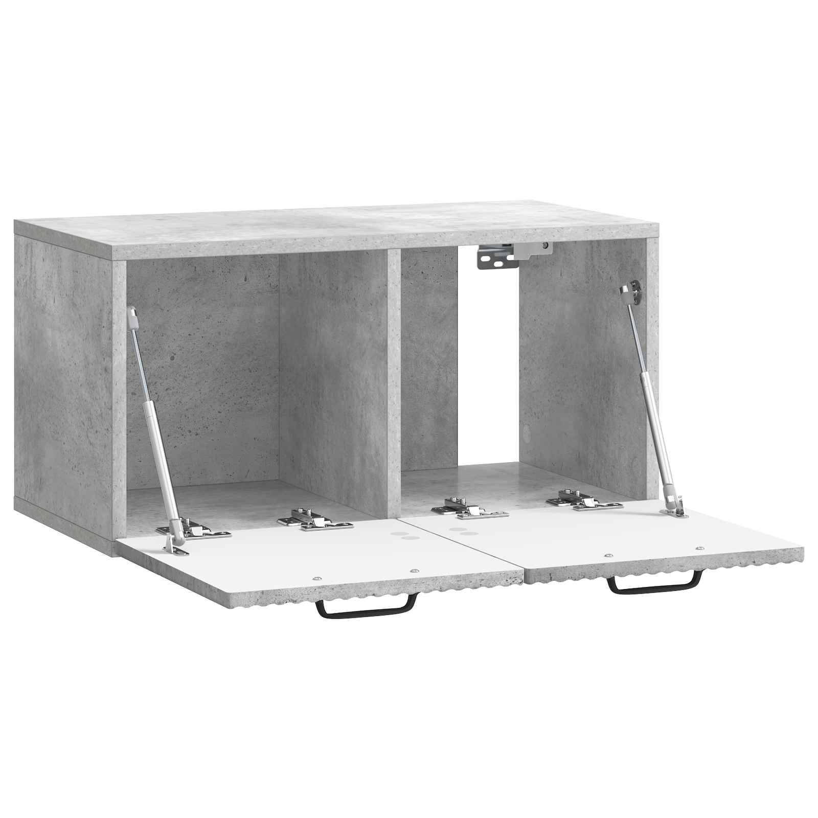 vidaXL Wandmontierter TV-Schrank Betongrau 59,5 x 31 x 30 cm