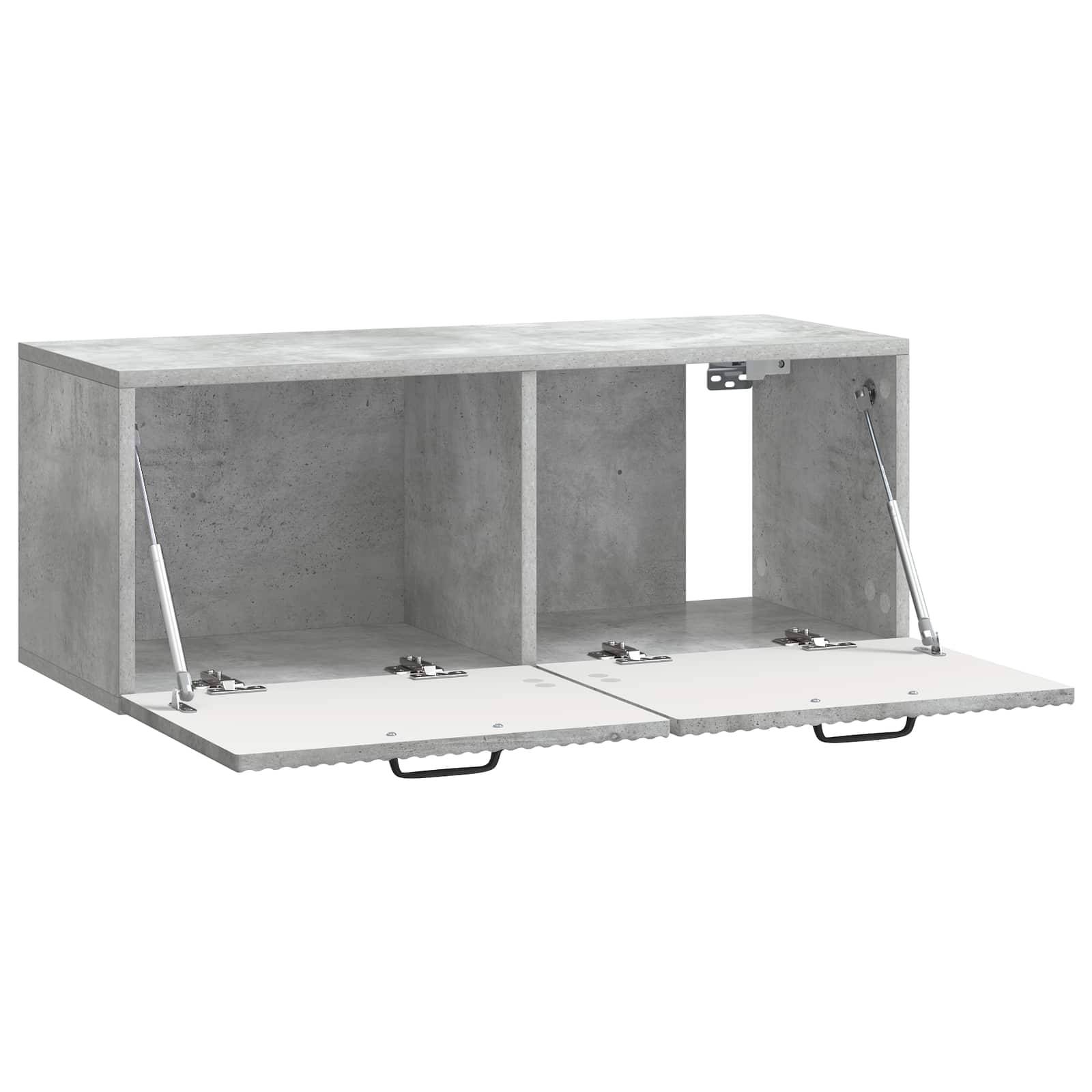vidaXL Wandmontierter TV-Schrank Betongrau 78,5 x 31 x 30 cm
