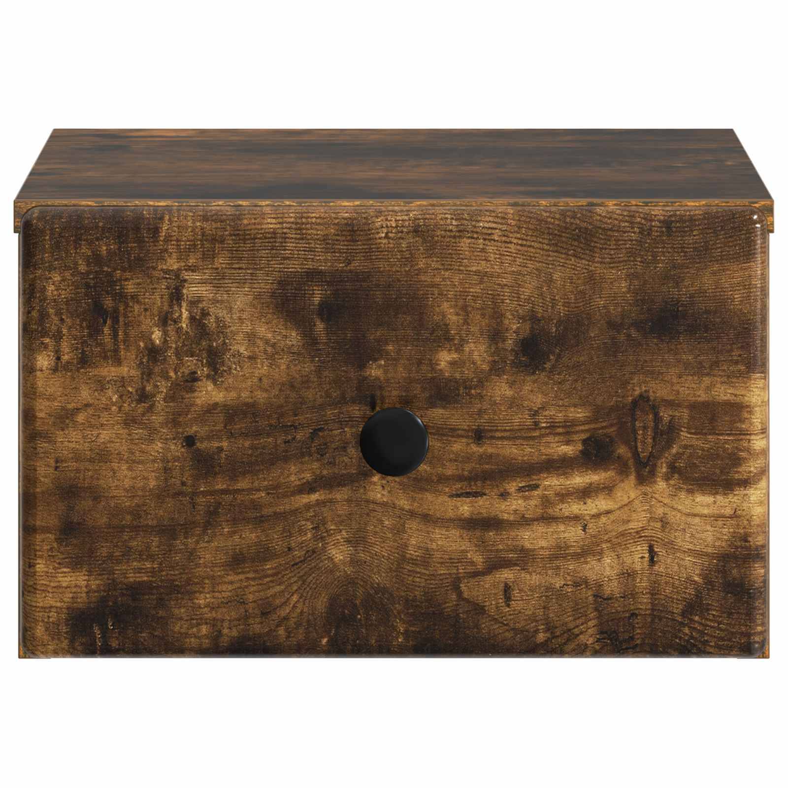 vidaXL Wandmontierter Nachttisch Geräucherte Eiche 34,5 x 33 x 20 cm