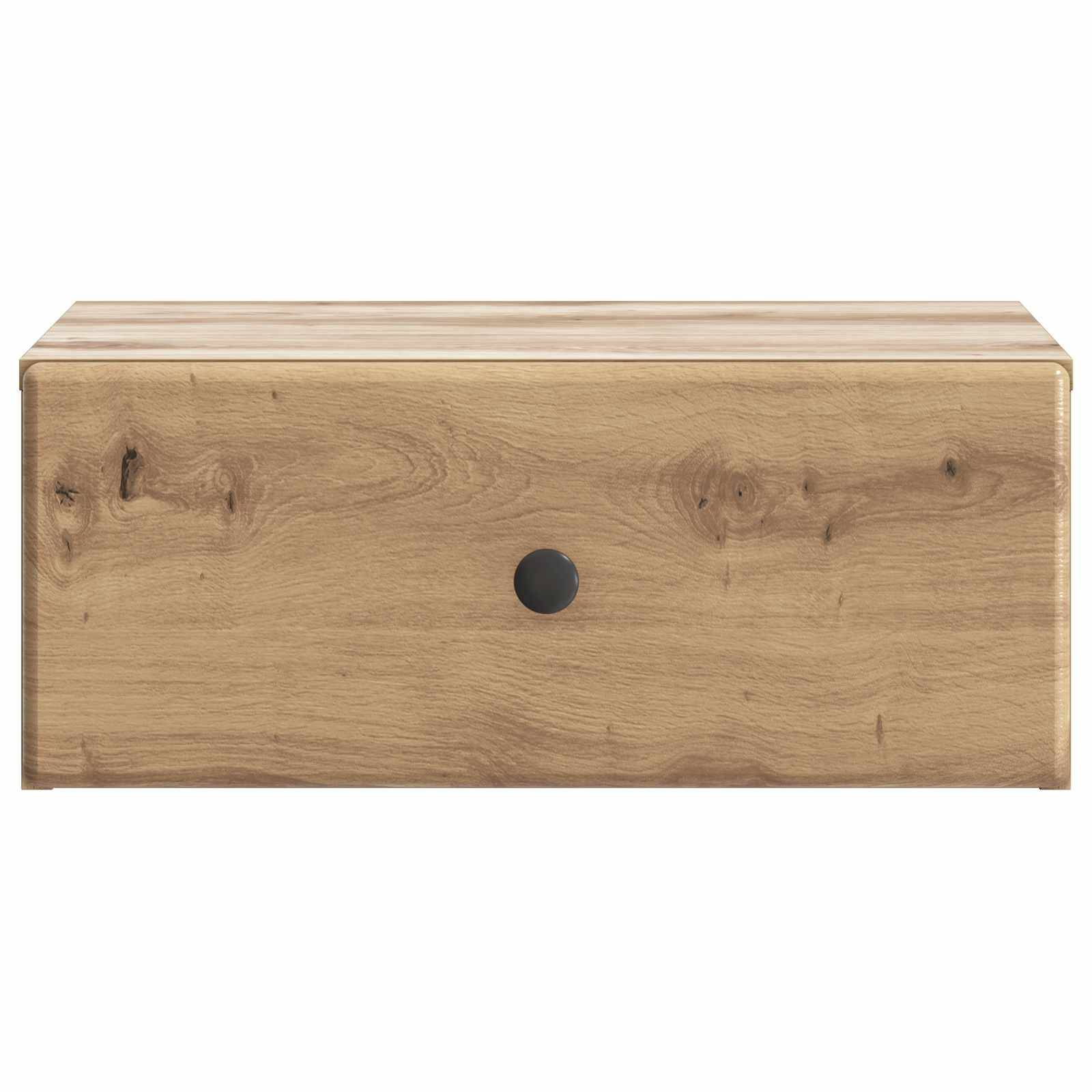 vidaXL Wandmontierter Nachttisch Artisan-Eiche 49 x 34,5 x 20 cm