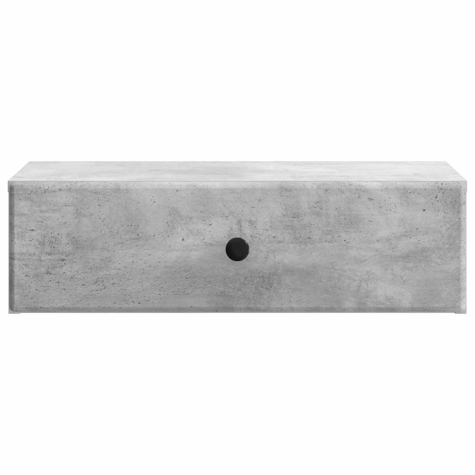 vidaXL Wandmontierter Beistelltisch Betongrau 59 x 34,5 x 17 cm