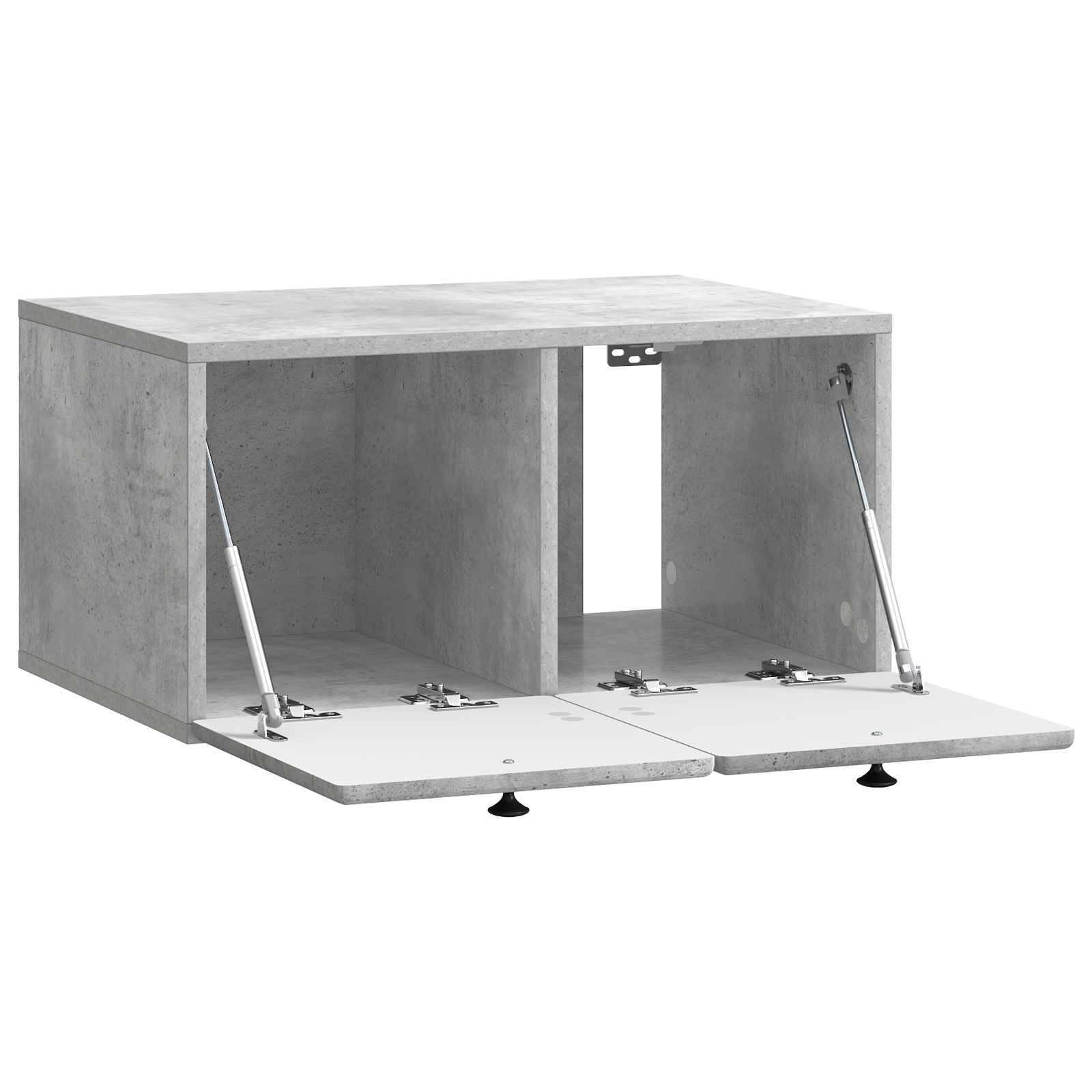 vidaXL Wandmontierter TV-Schrank Betongrau 59,5 x 41 x 30 cm