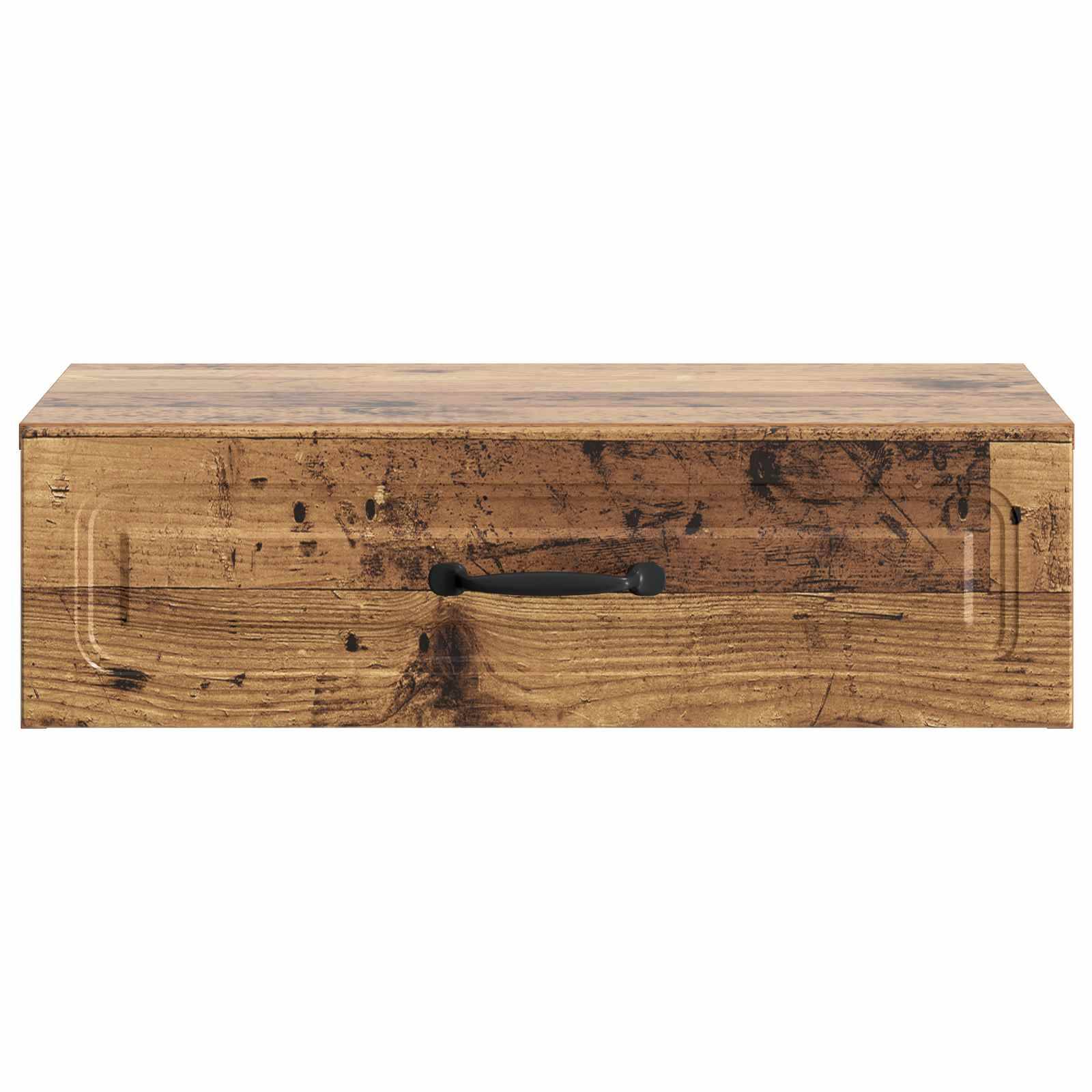 vidaXL Wandmontierter Beistelltisch Altholz 59 x 34,5 x 17 cm