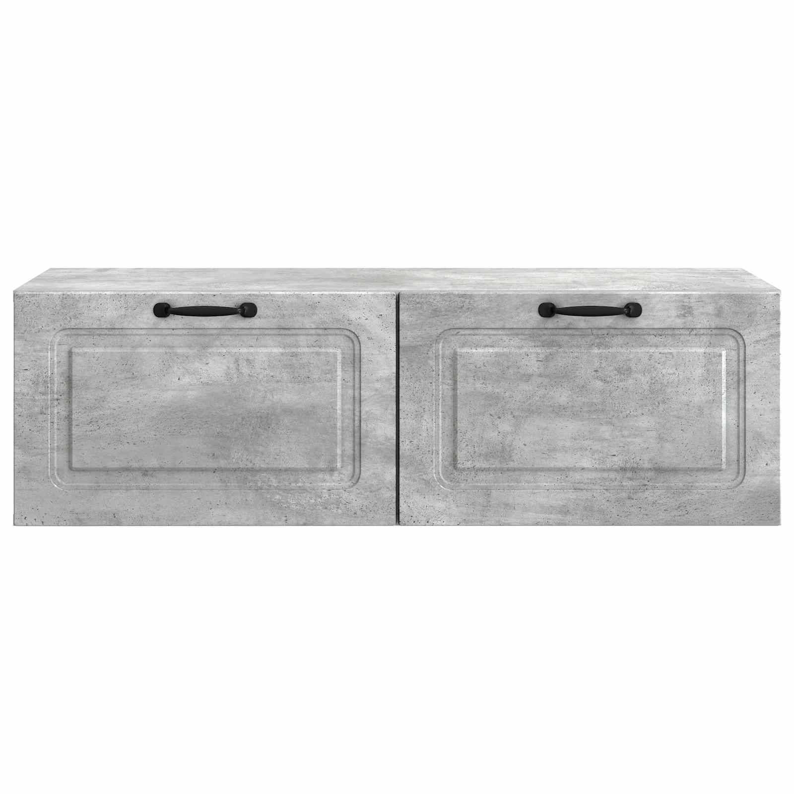 vidaXL Wandmontierter TV-Schrank Betongrau 98 x 41 x 30 cm