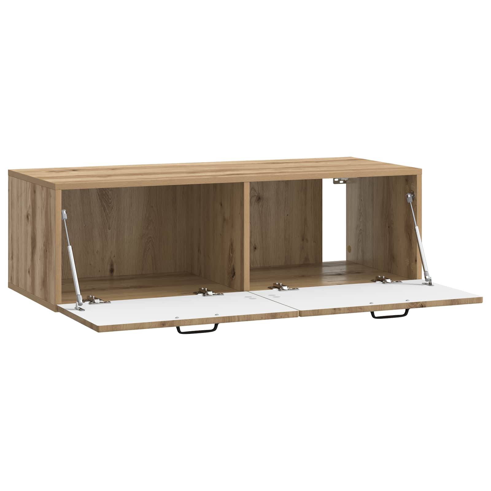vidaXL Wandmontierter TV-Schrank Artisan-Eiche 98 x 41 x 30 cm