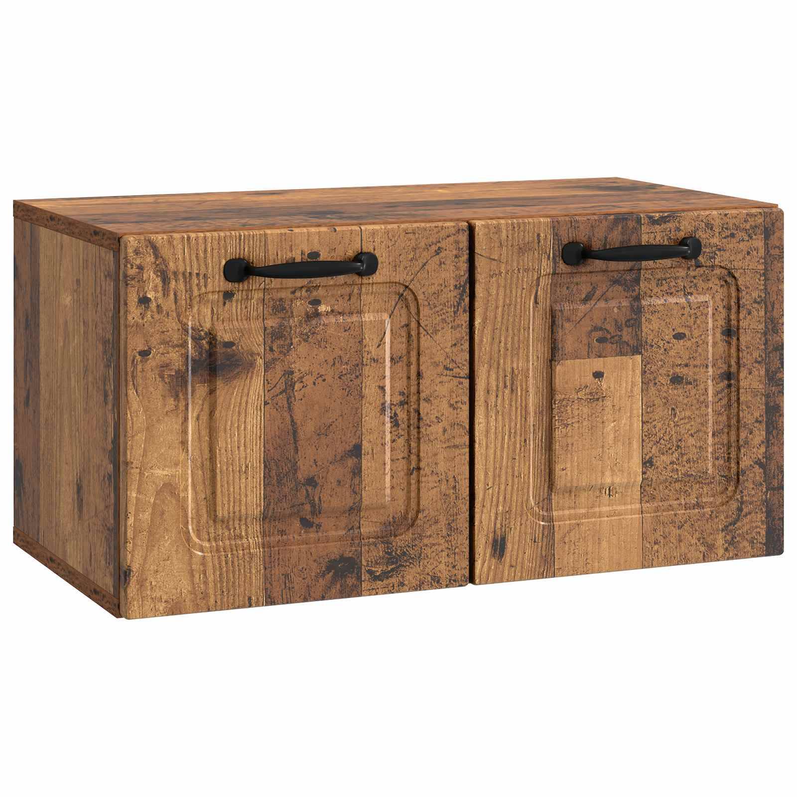 vidaXL Wandmontierter TV-Schrank Altholz 59,5 x 31 x 30 cm