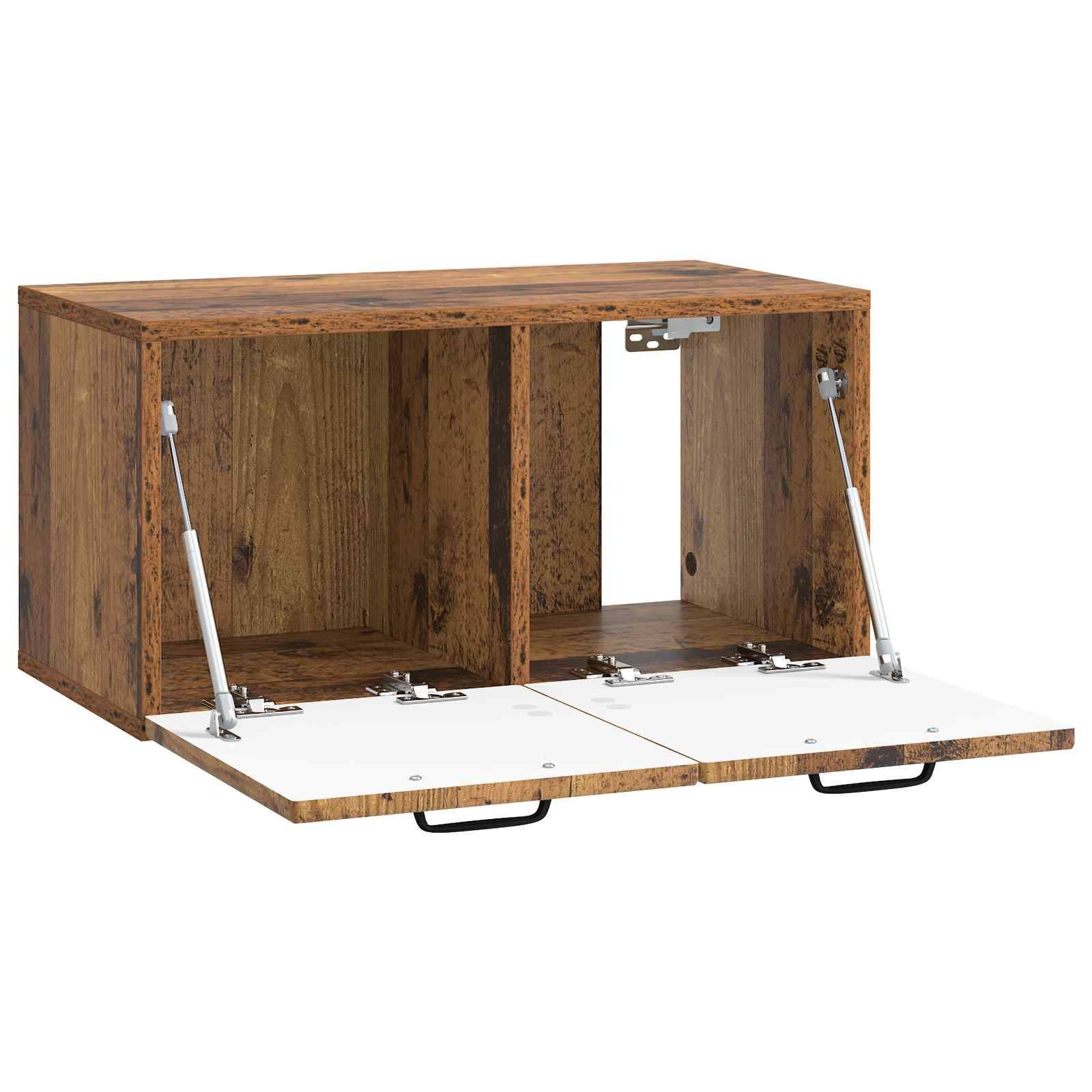 vidaXL Wandmontierter TV-Schrank Altholz 59,5 x 31 x 30 cm