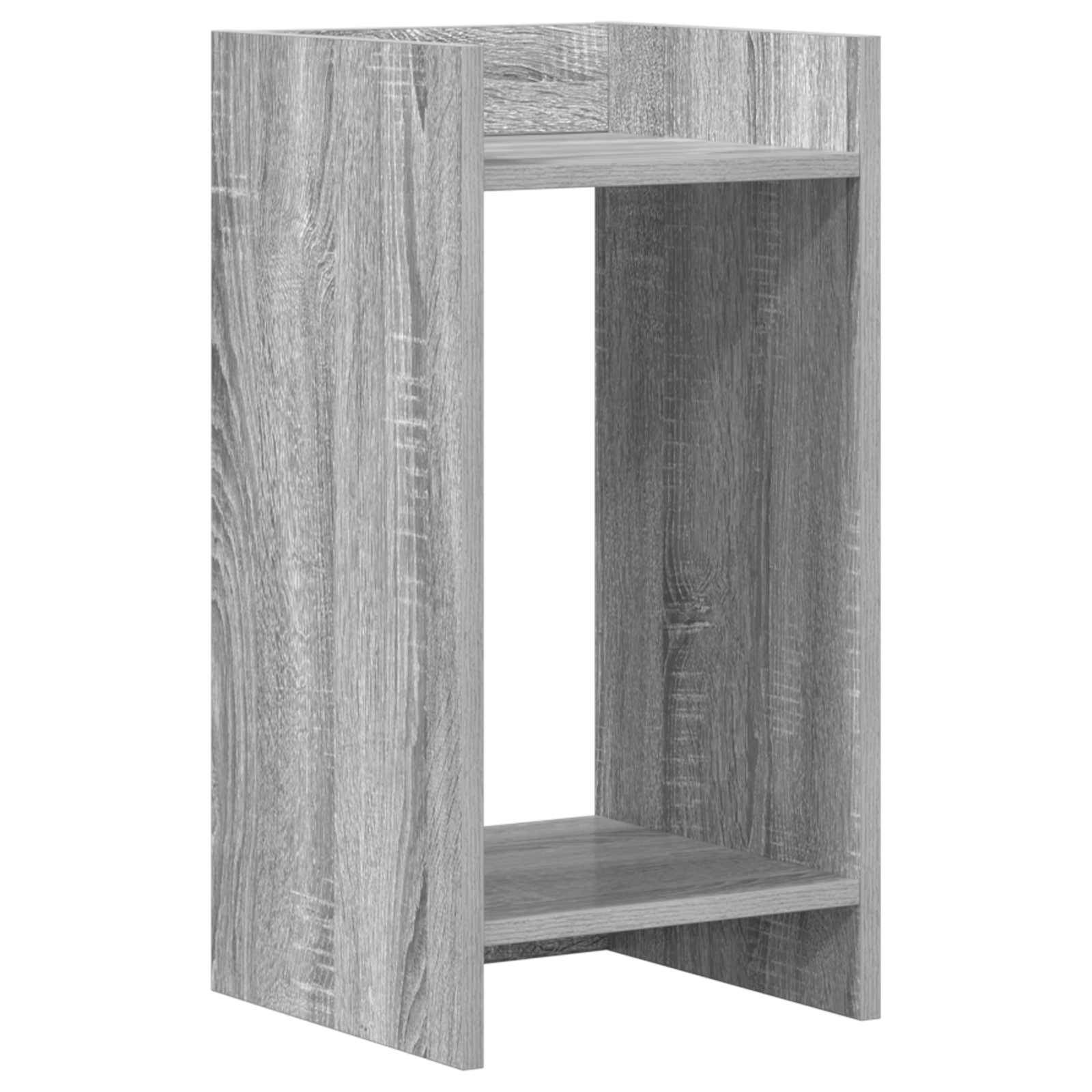 vidaXL Pflanzenständer mit Regal 2 pcs Graues Sonoma 30 x 30 x 60 cm