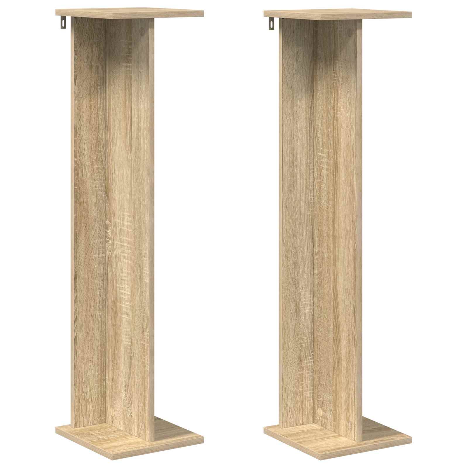 vidaXL Pflanzenständer 2 pcs Sonoma-Eiche 25 x 25,5 x 100,5 cm