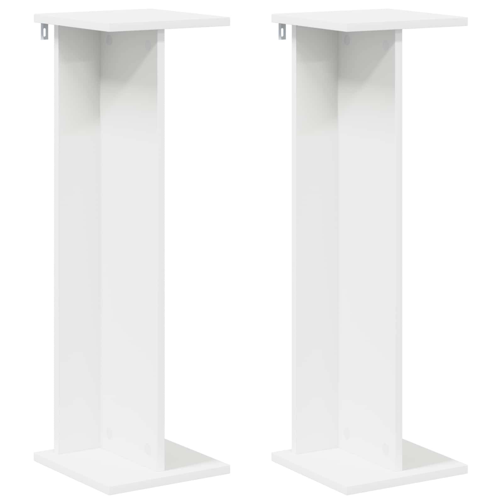 vidaXL Pflanzenständer 2 pcs Weiß 25 x 25,5 x 80,5 cm Holzwerkstoff