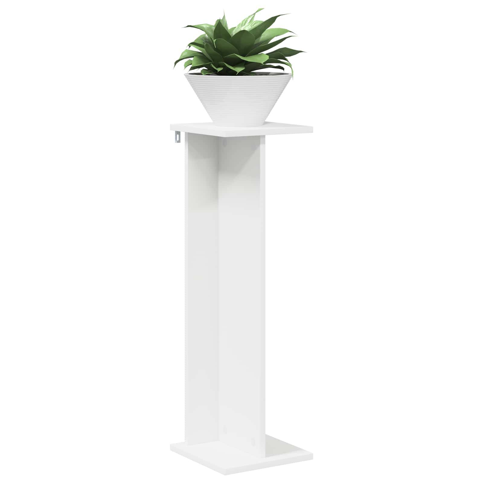 vidaXL Pflanzenständer 2 pcs Weiß 25 x 25,5 x 80,5 cm Holzwerkstoff