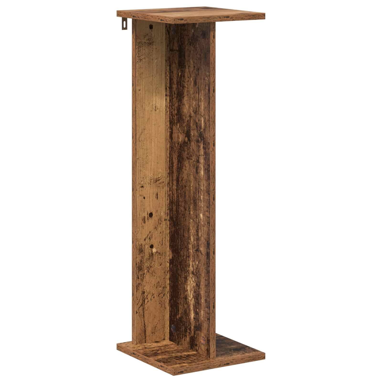 vidaXL Pflanzenständer Altholz 25 x 25,5 x 80,5 cm Holzwerkstoff