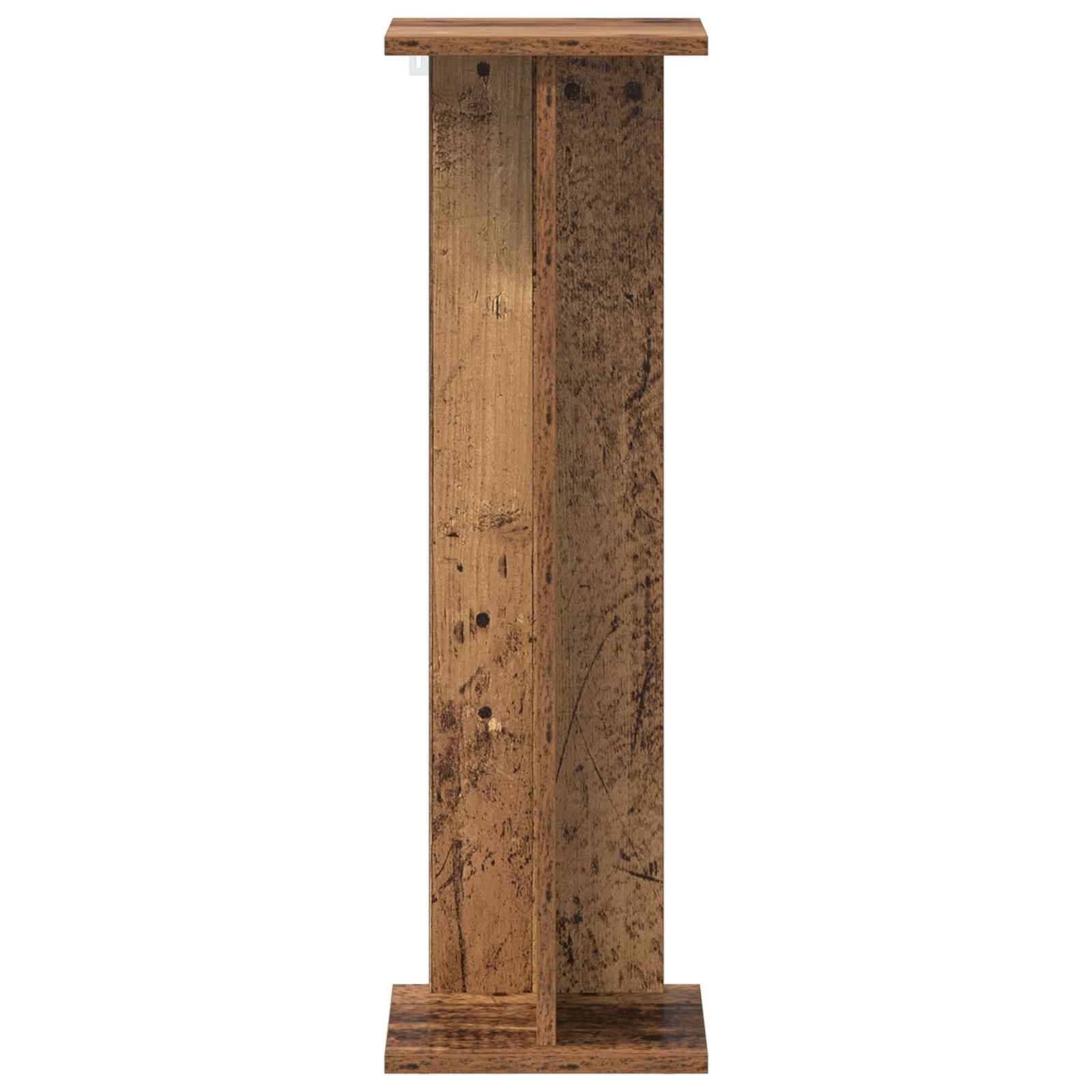 vidaXL Pflanzenständer Altholz 25 x 25,5 x 80,5 cm Holzwerkstoff