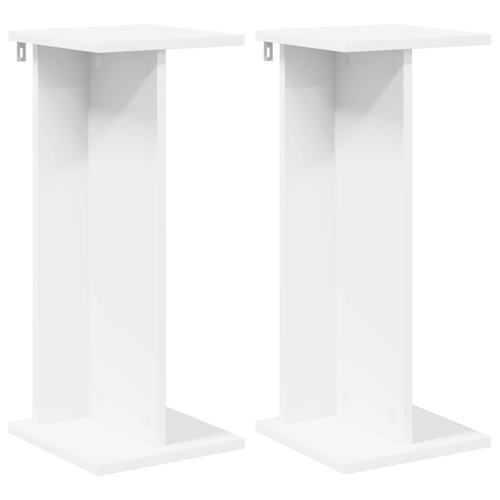 vidaXL Pflanzenständer 2 pcs Weiß 25 x 25,5 x 60,5 cm Holzwerkstoff