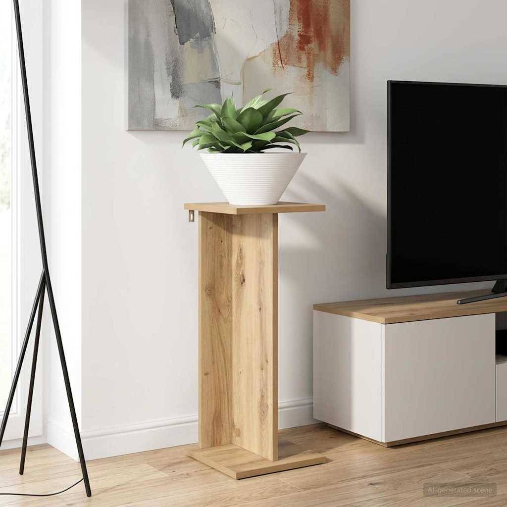 vidaXL Pflanzenständer 2 pcs Artisan-Eiche 25 x 25,5 x 60,5 cm