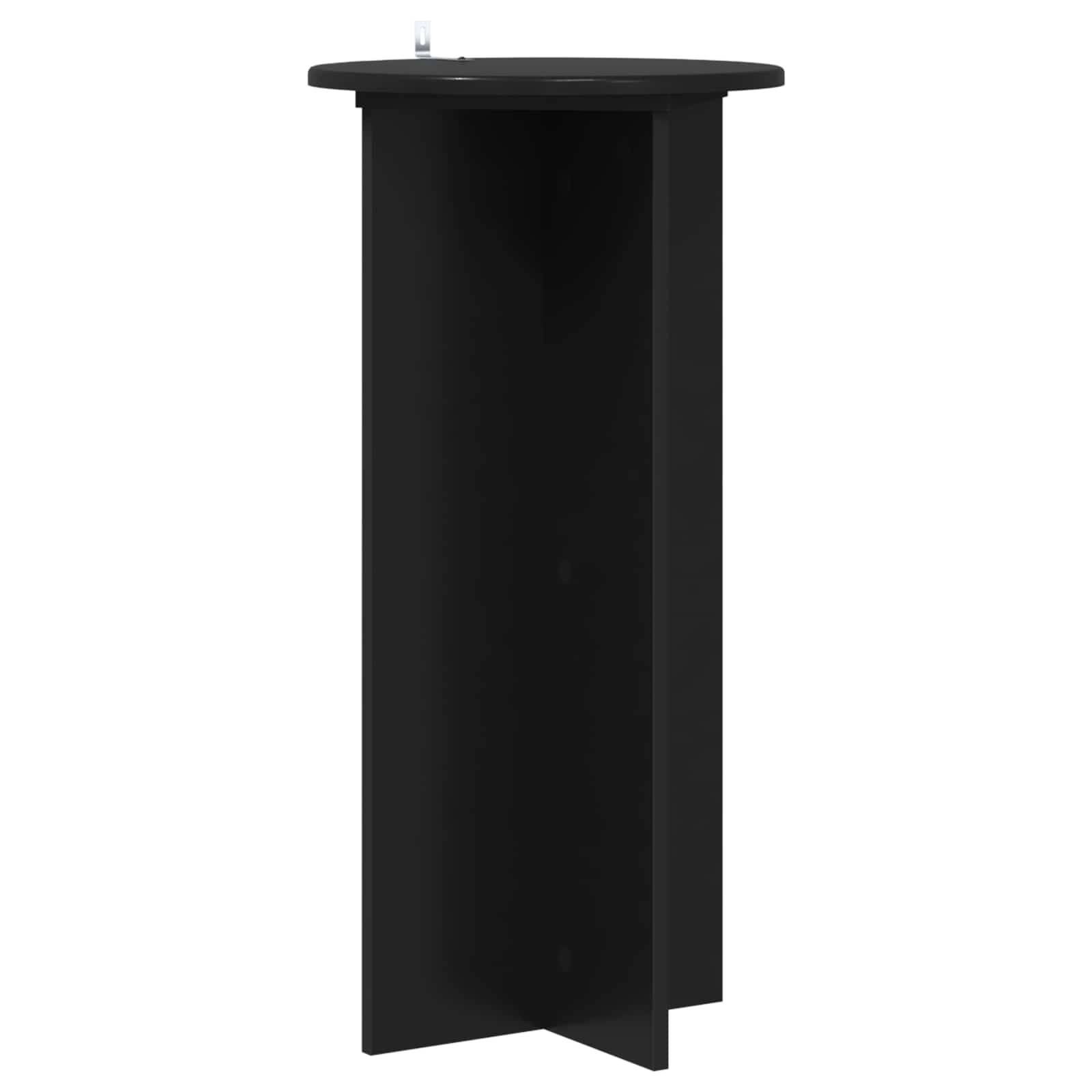 vidaXL Pflanzenständer 2 pcs Schwarz 40 x 40 x 80 cm Holzwerkstoff