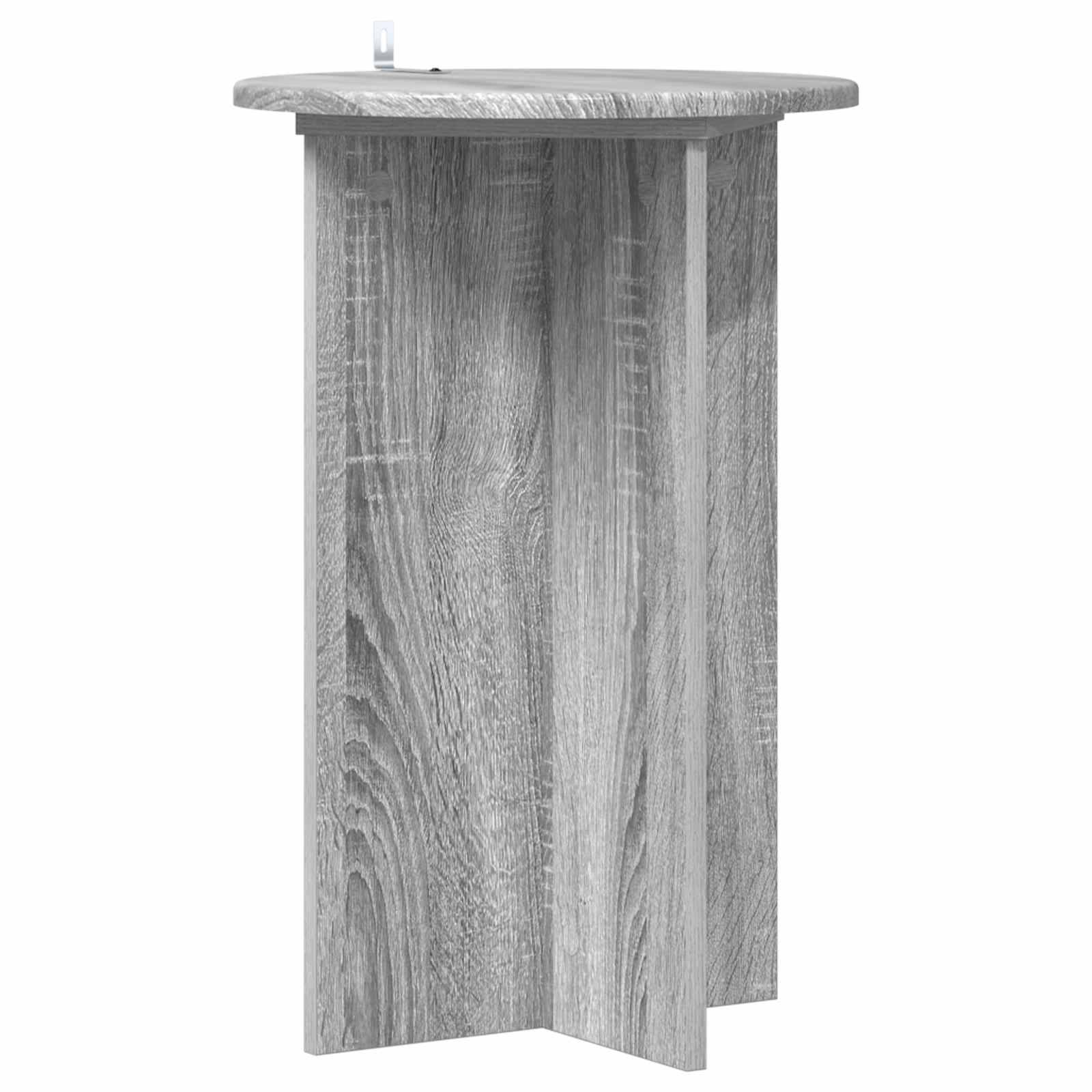 vidaXL Pflanzenständer 2 pcs Graues Sonoma Ø40 x 60 cm Holzwerkstoff