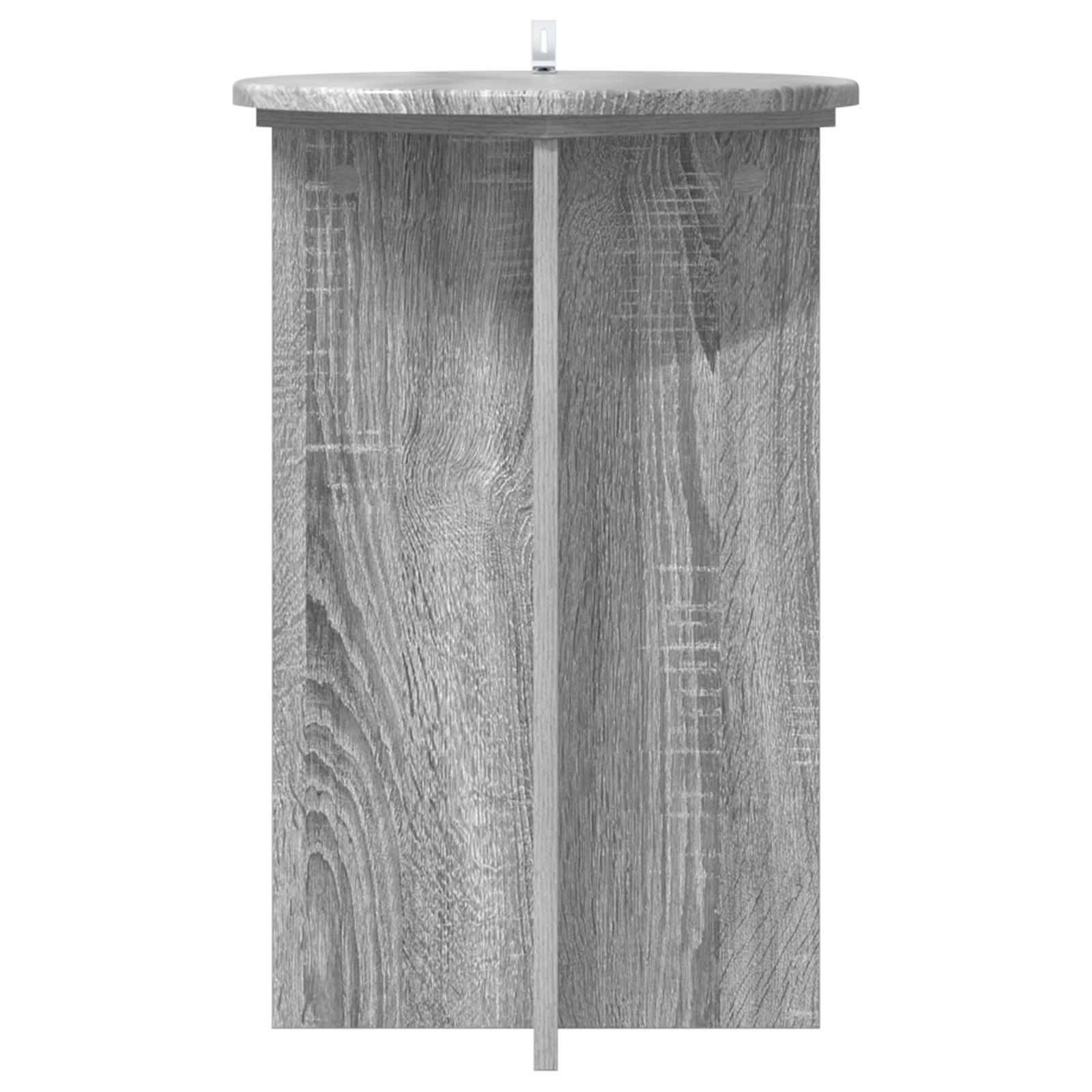 vidaXL Pflanzenständer 2 pcs Graues Sonoma Ø40 x 60 cm Holzwerkstoff