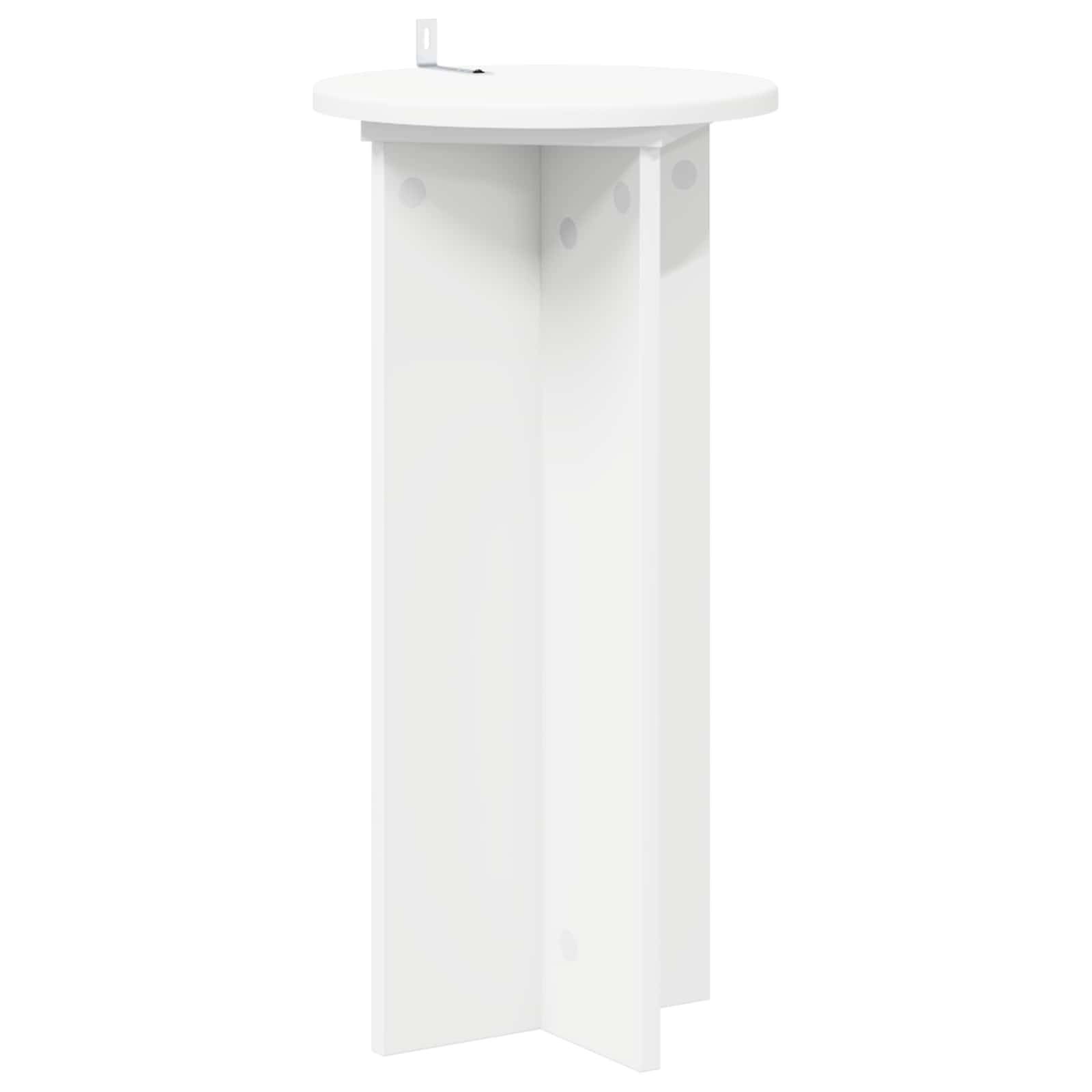 vidaXL Pflanzenständer 2 pcs Weiß Ø29,5 x 60 cm Holzwerkstoff