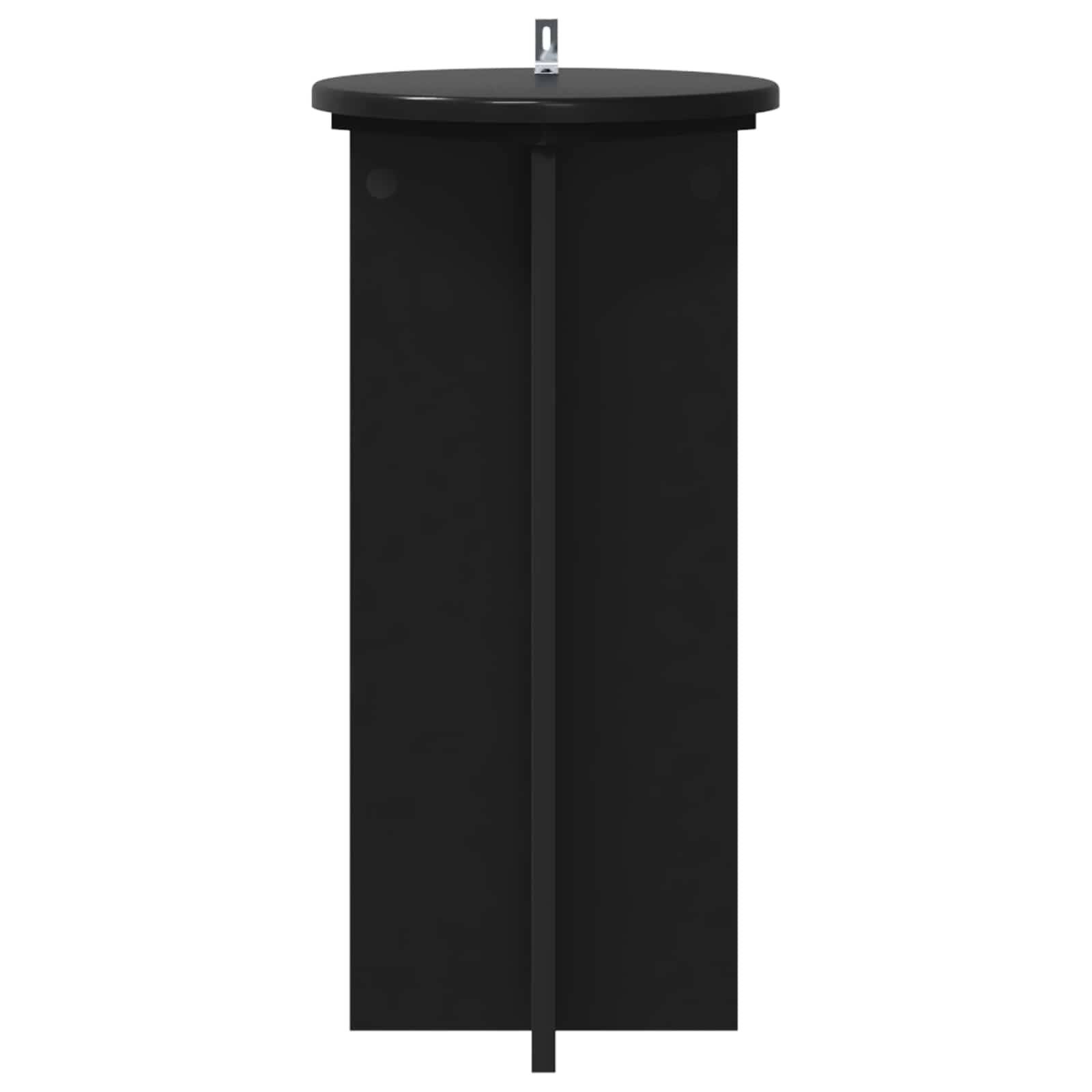 vidaXL Pflanzenständer 2 pcs Schwarz 29,5 x 29,5 x 60 cm Holzwerkstoff