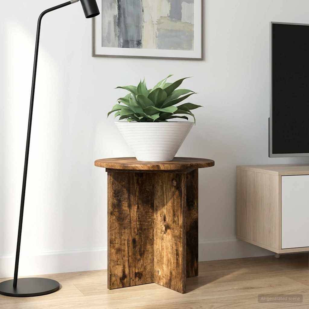 vidaXL Pflanzenständer 2 pcs Geräucherte Eiche 40 x 40 x 40 cm