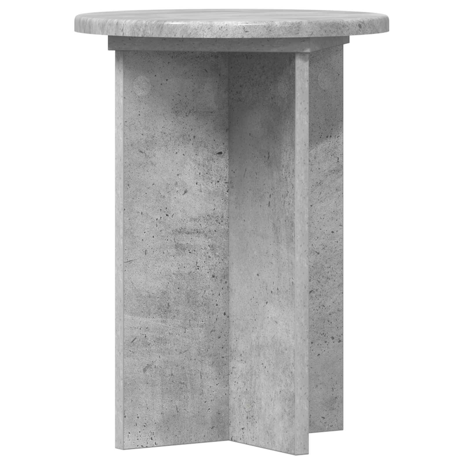 vidaXL Pflanzenständer 2 pcs Betongrau Ø29,5 x 40 cm Holzwerkstoff