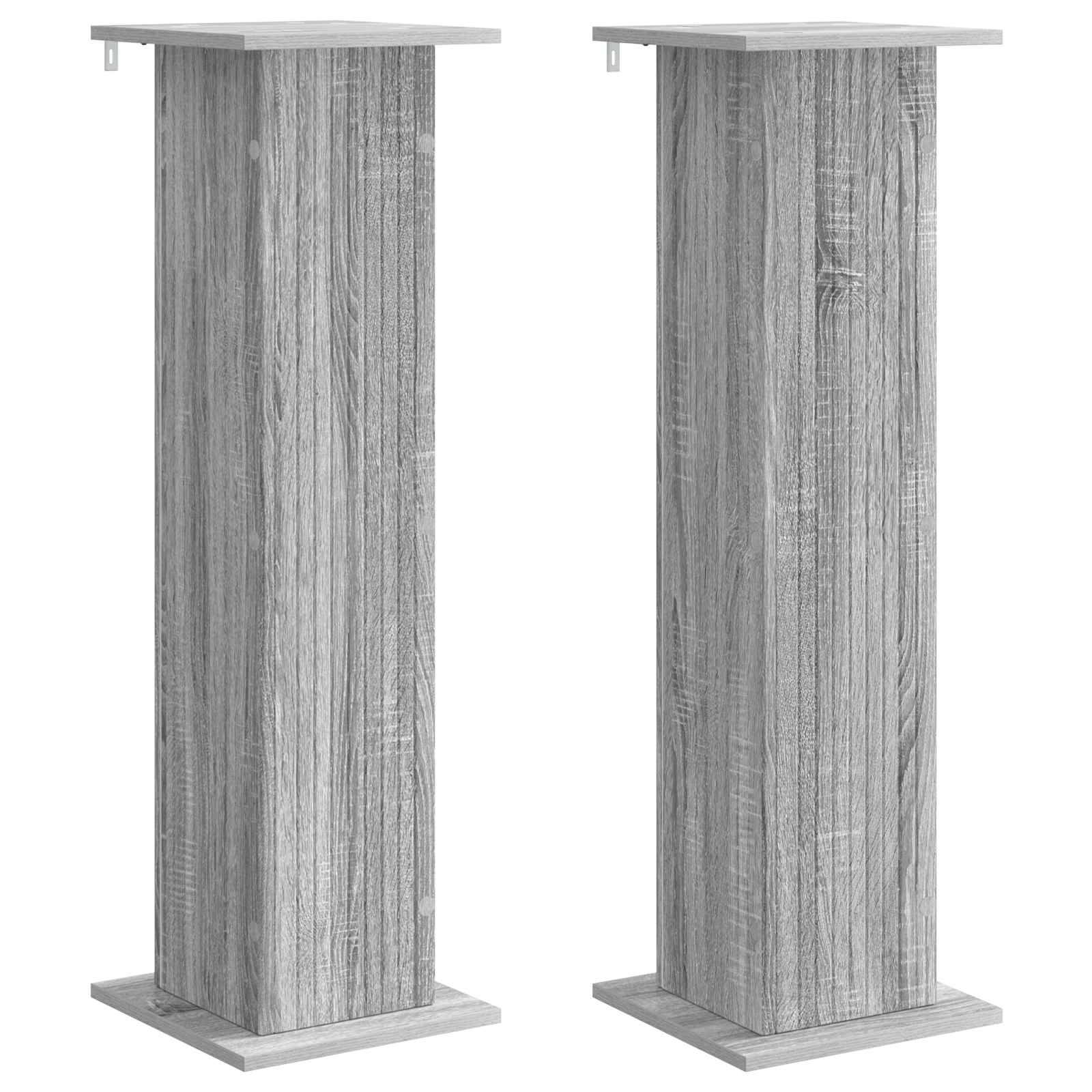 vidaXL Pflanzenständer 2 pcs Graues Sonoma 30,5 x 30 x 100,5 cm
