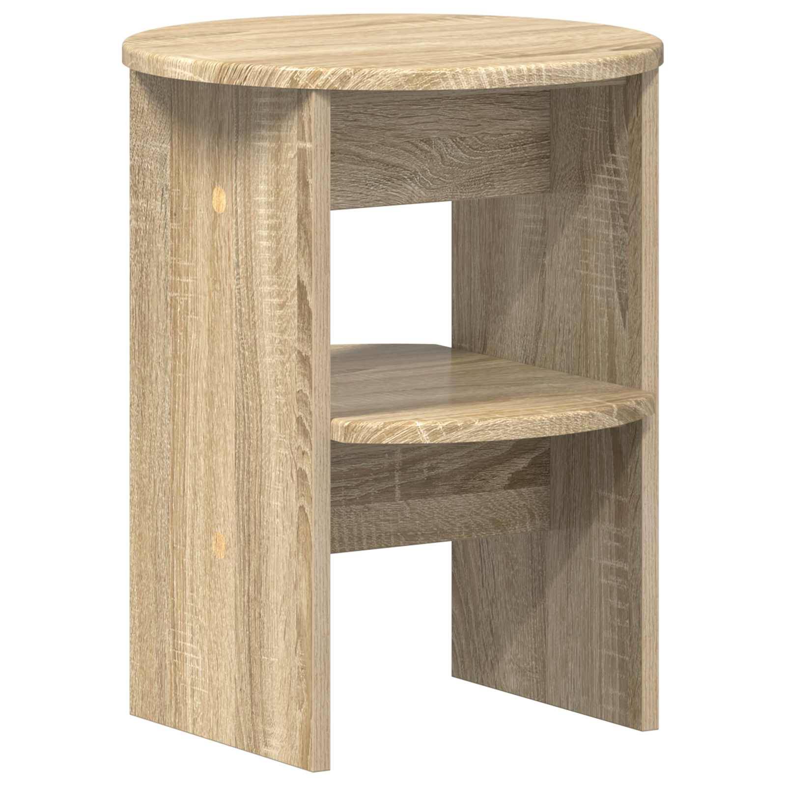 vidaXL Seitenschrank Sonoma-Eiche Ø40 x 50 cm Holzwerkstoff