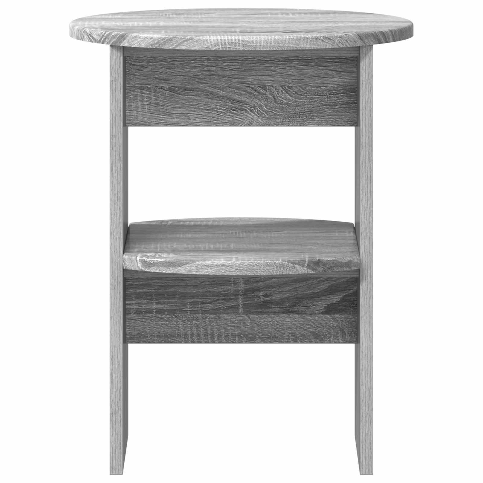 vidaXL Seitenschrank Graues Sonoma Ø40 x 50 cm Holzwerkstoff