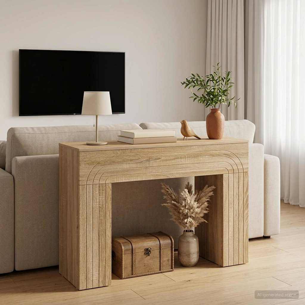 vidaXL Couchtisch Sonoma-Eiche 102 x 35 x 75 cm Holzwerkstoff
