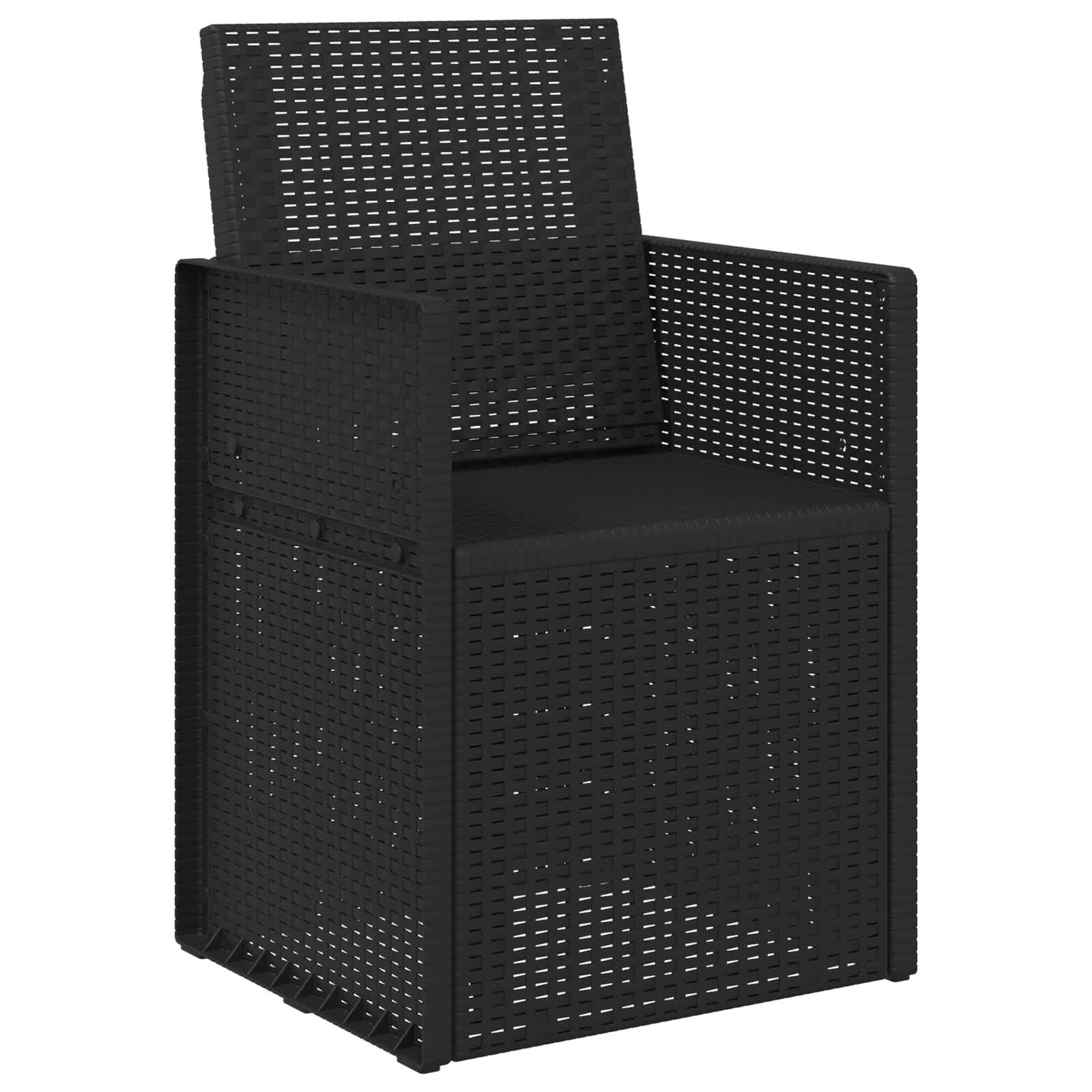 vidaXL Garten Esszimmerstühle 2 pcs Anthrazit 53 x 47 x 88,5 cm PP