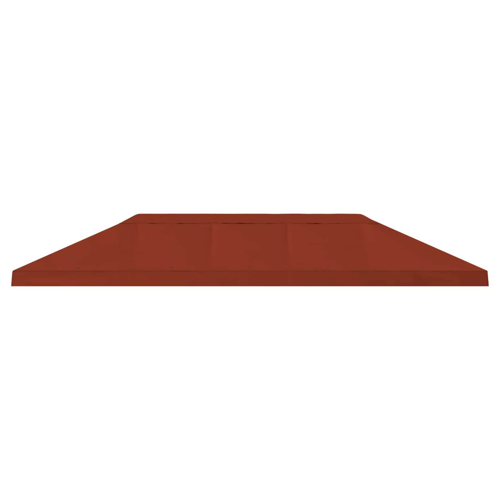 vidaXL Pavillon-Blendenbezug 6 x 3 m Terrakotta Polyester 190