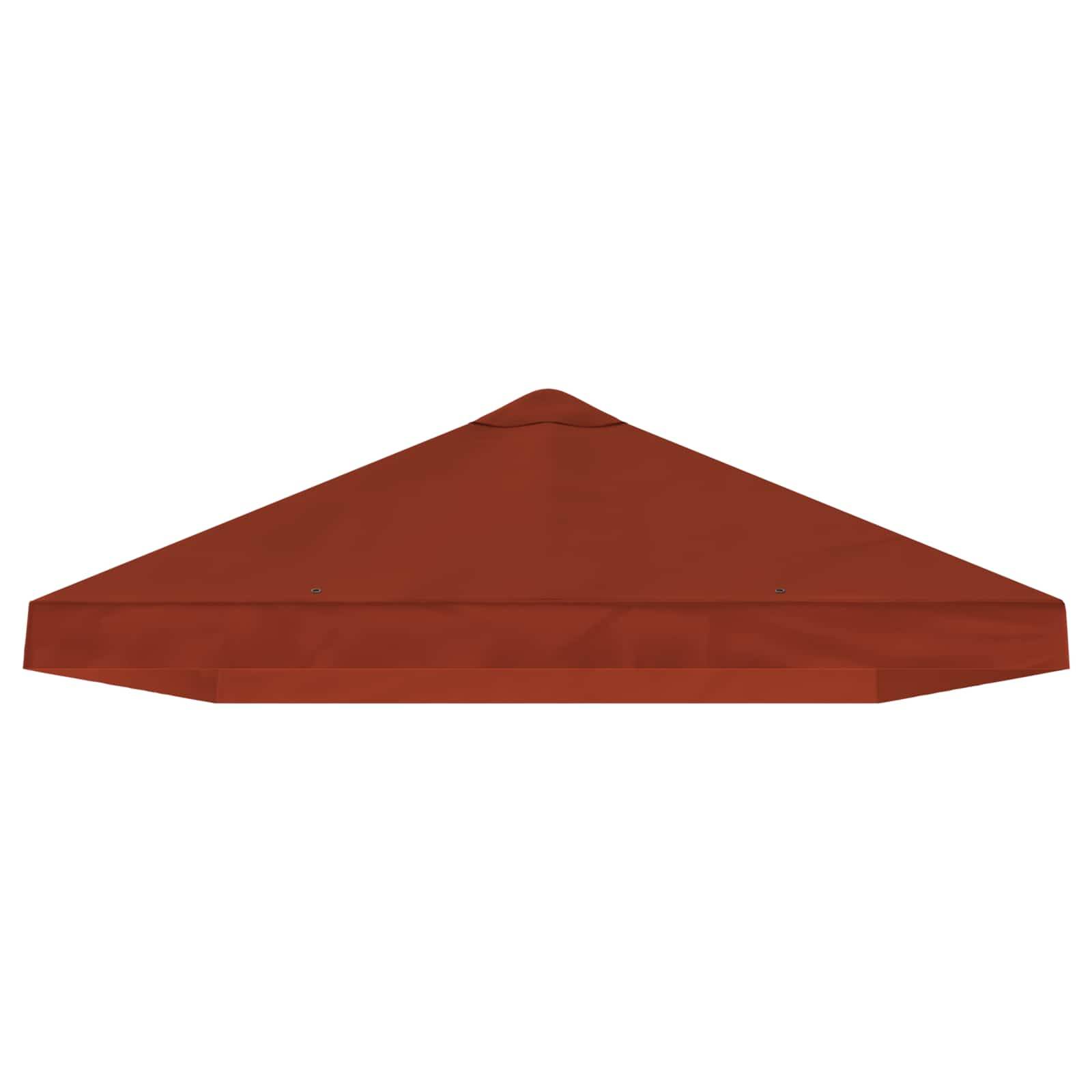 vidaXL Pavillon-Blendenbezug 6 x 3 m Terrakotta Polyester 190