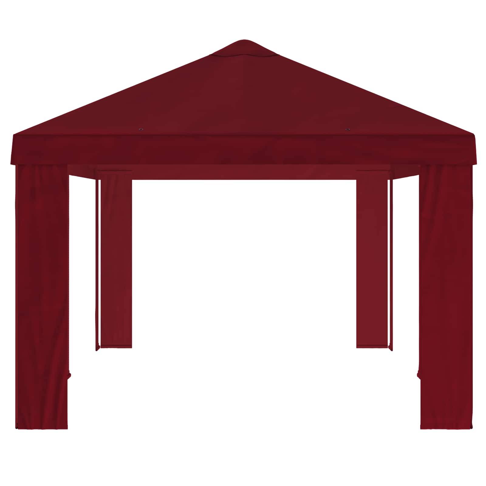 vidaXL Gazebo Abdeckung 6 x 3 m Bordeauxrot Polyester 190