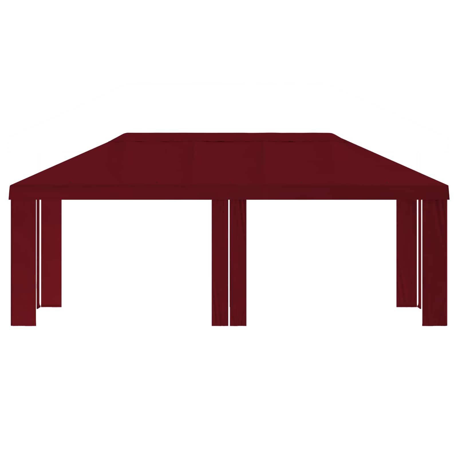 vidaXL Gazebo Abdeckung 6 x 3 m Bordeauxrot Polyester 190