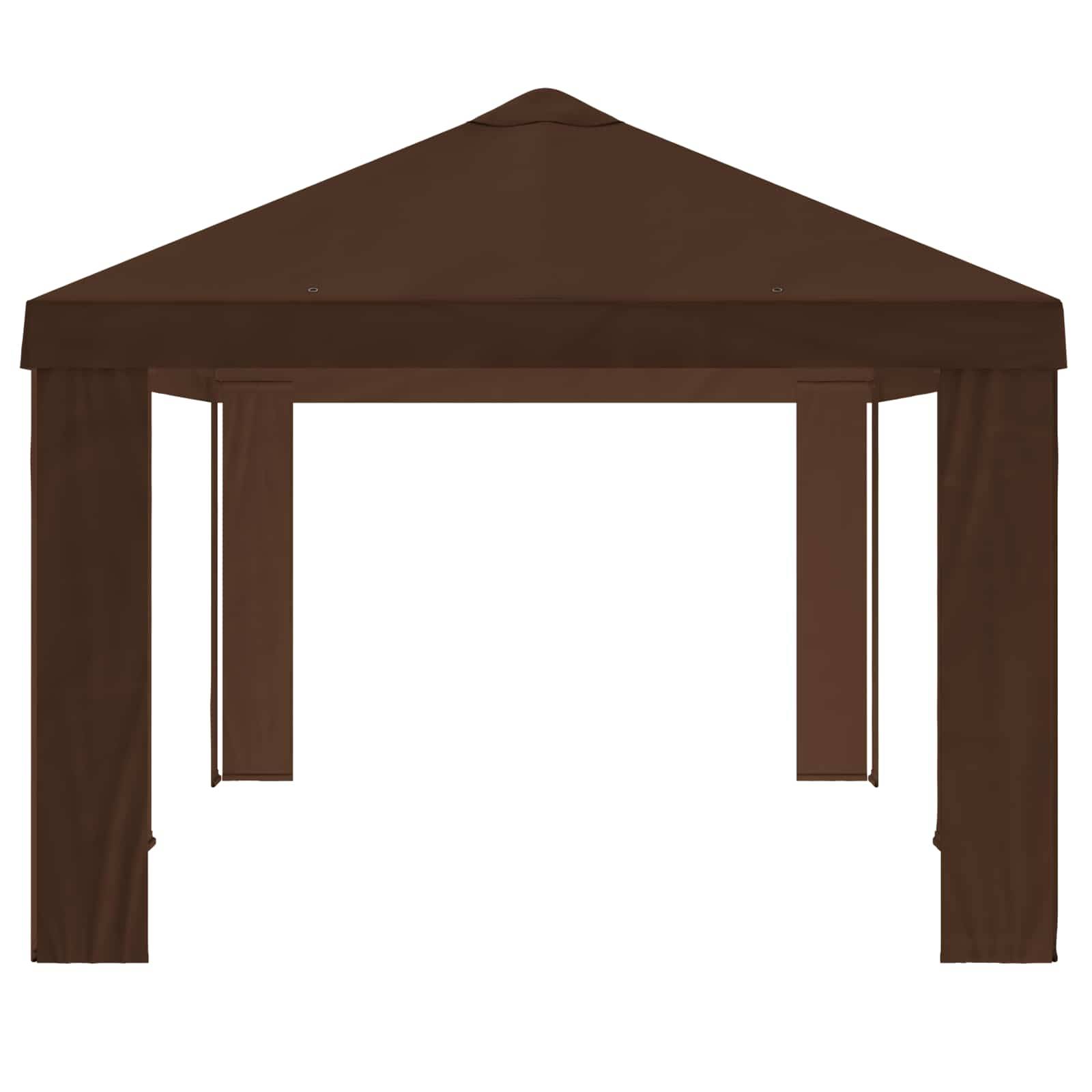vidaXL Gazebo Abdeckung 6 x 3 m Braun Polyester 190
