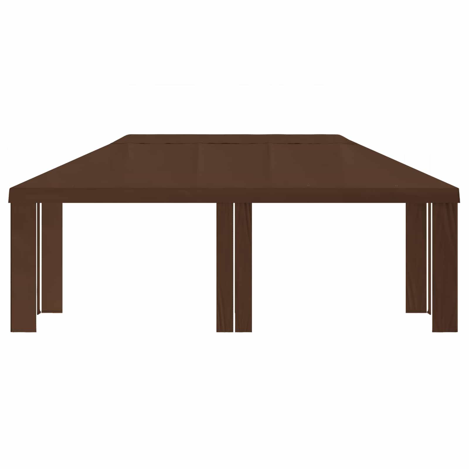 vidaXL Gazebo Abdeckung 6 x 3 m Braun Polyester 190