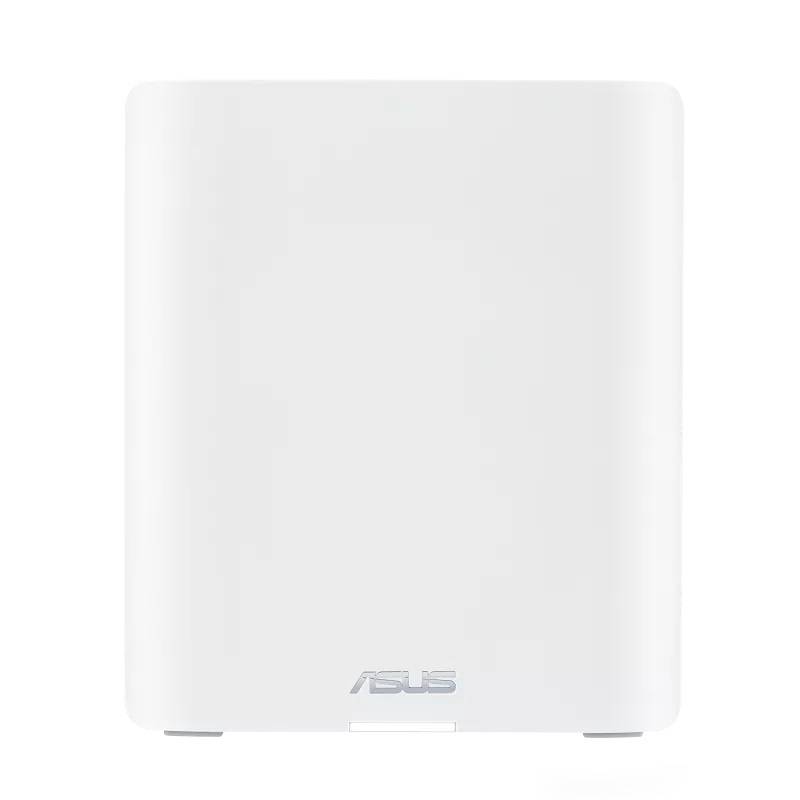 Weiß ASUS Wireless Router oder Access Point, Vorderansicht auf einem einfachen weißen Hintergrund.